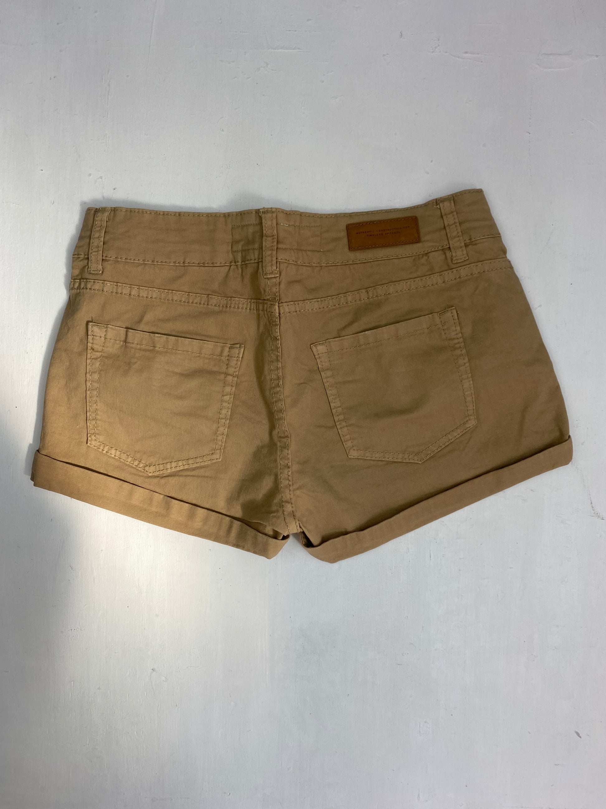 Beige utility low rise mini short (S)