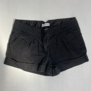 Black office low rise mini short (XS/S)