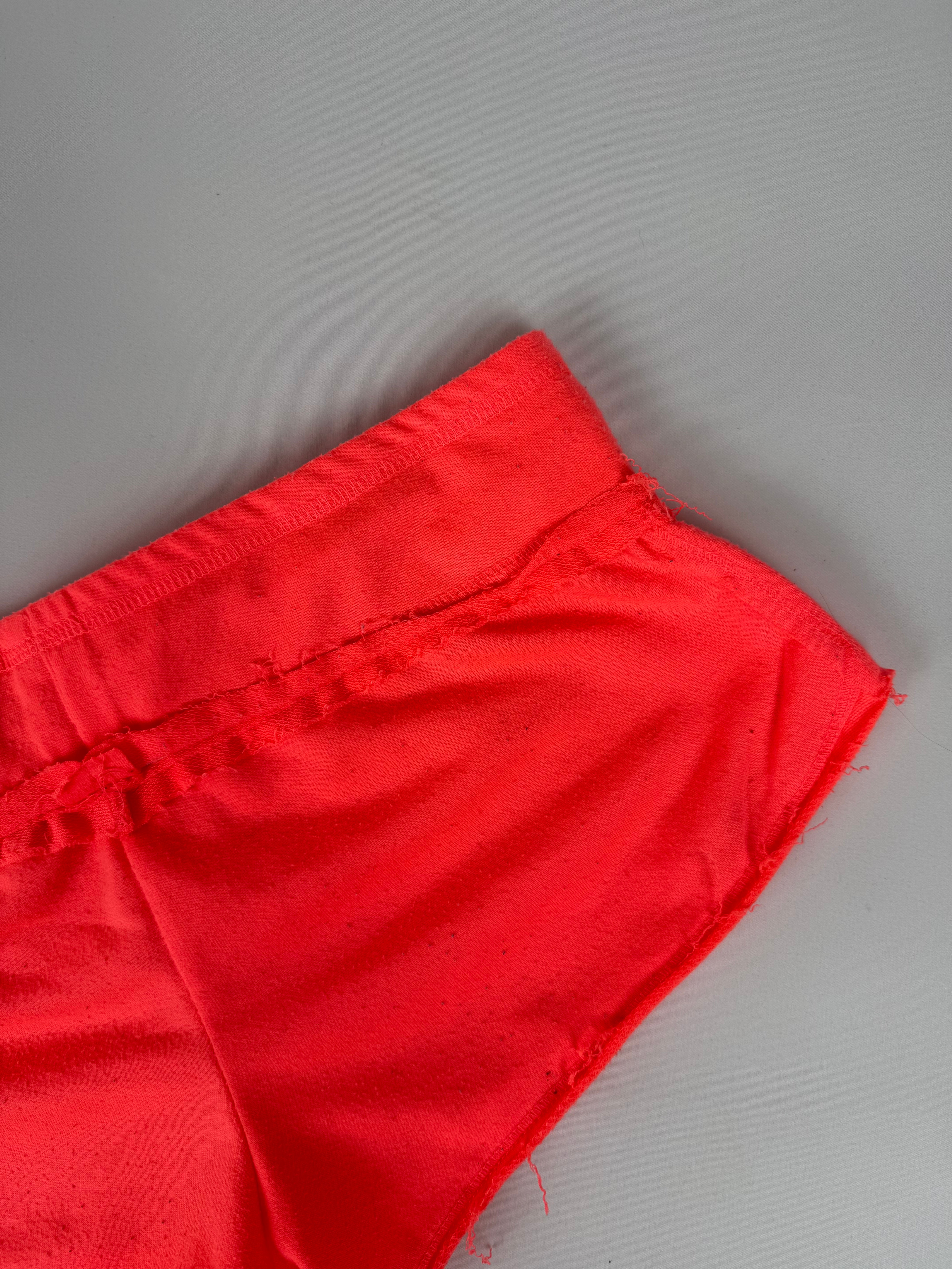 Orange neon cotton low rise mini short (S)