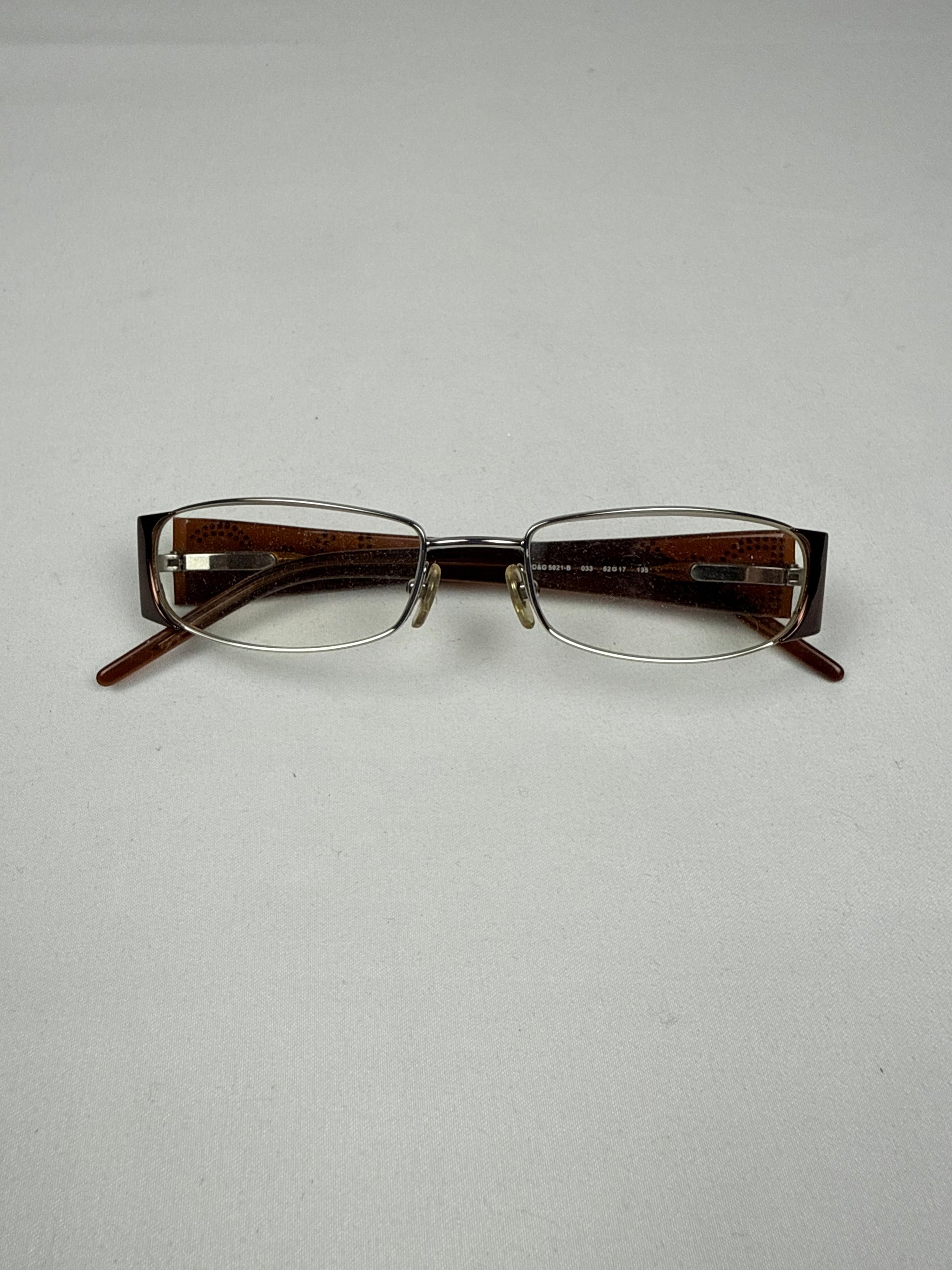 Brown logo office glasses (with prescription)