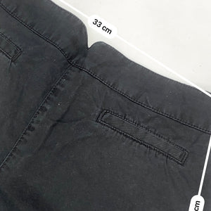 Black office low rise mini short (XS/S)