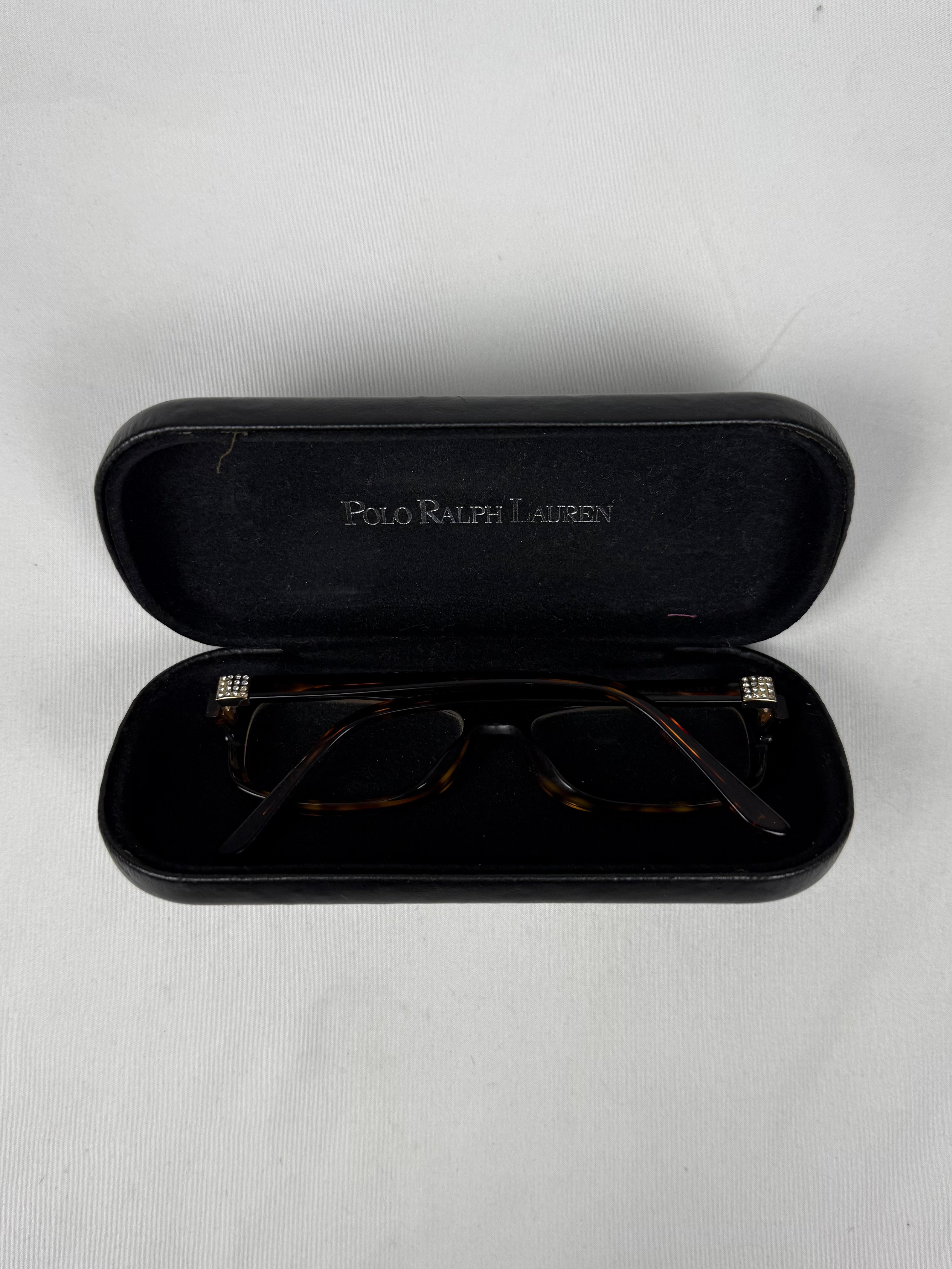 Brown square office glasses (with prescription)