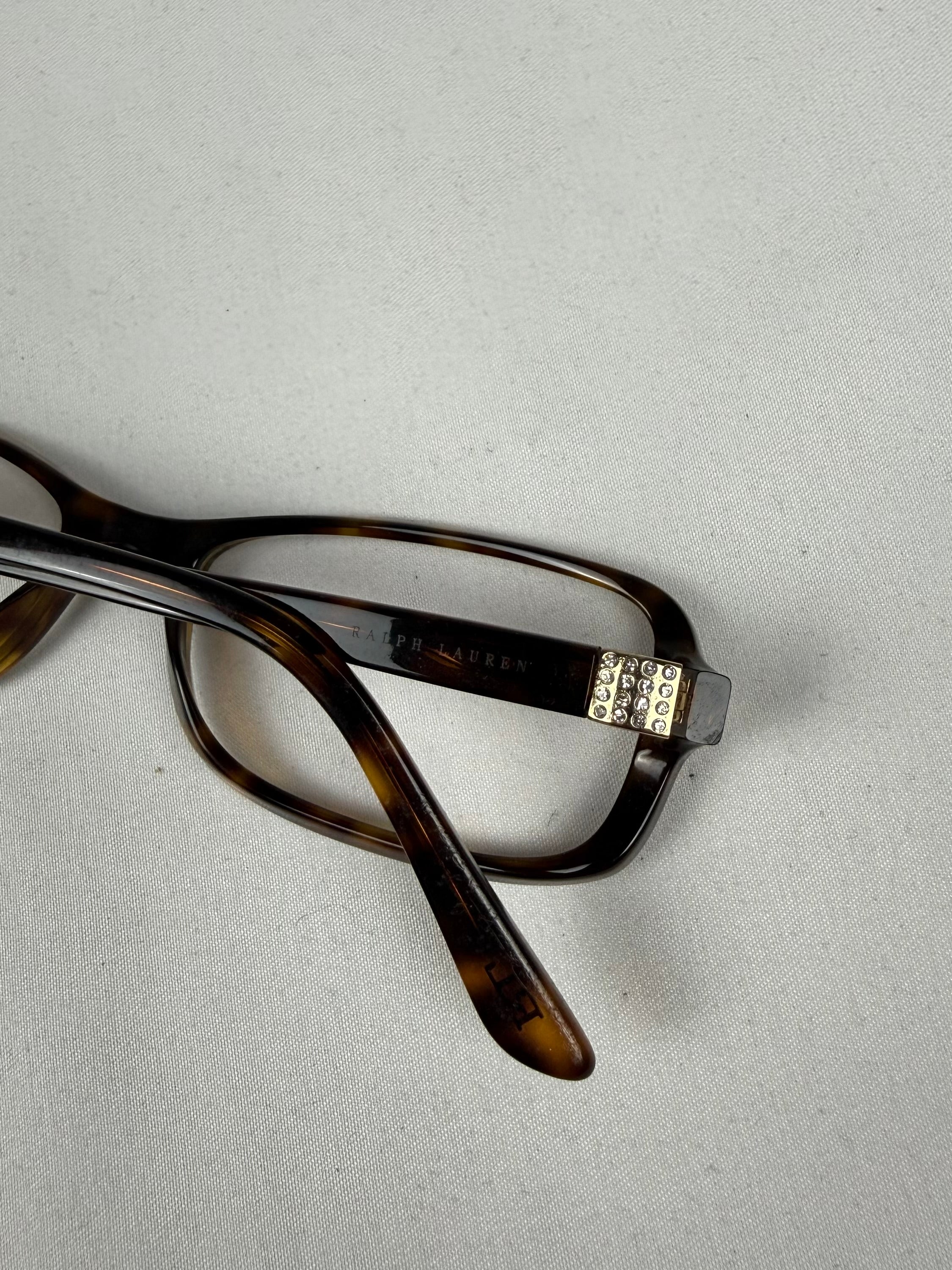 Brown square office glasses (with prescription)