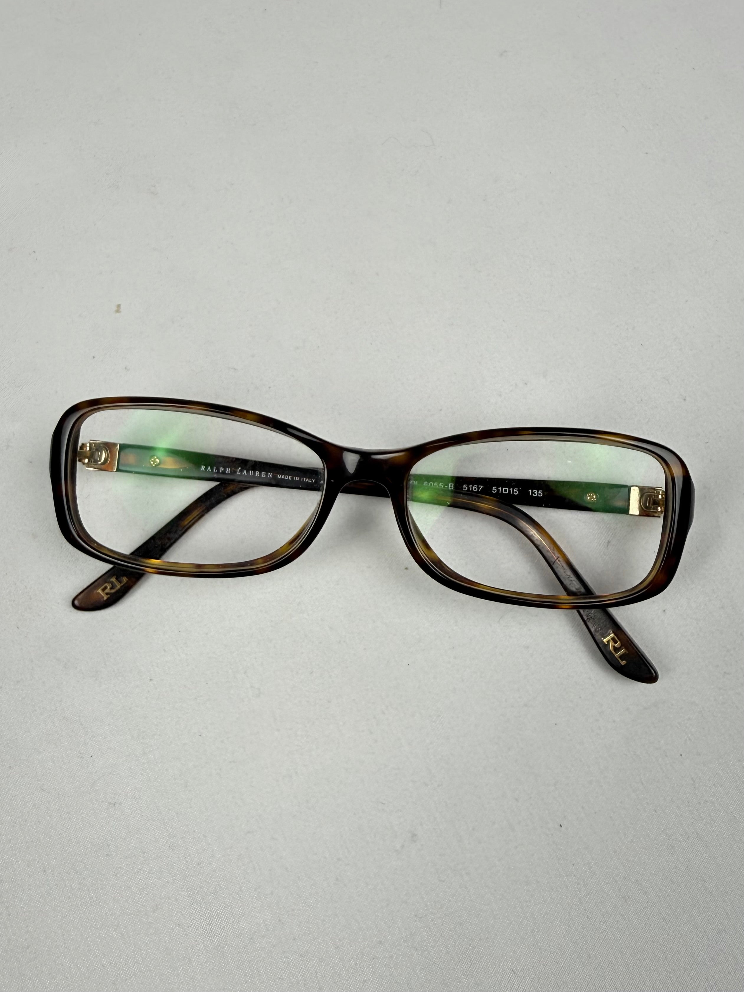Brown square office glasses (with prescription)