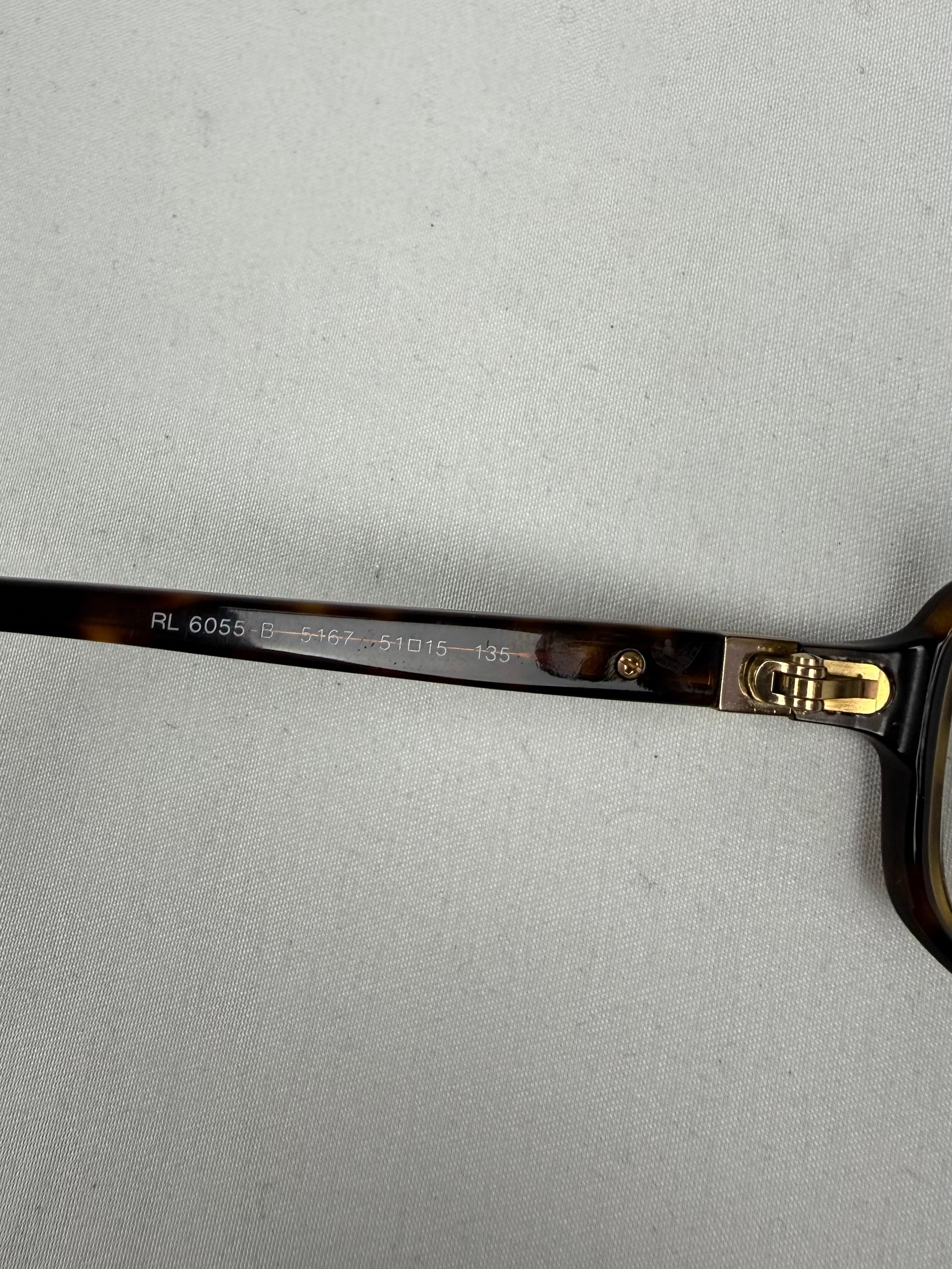 Brown square office glasses (with prescription)