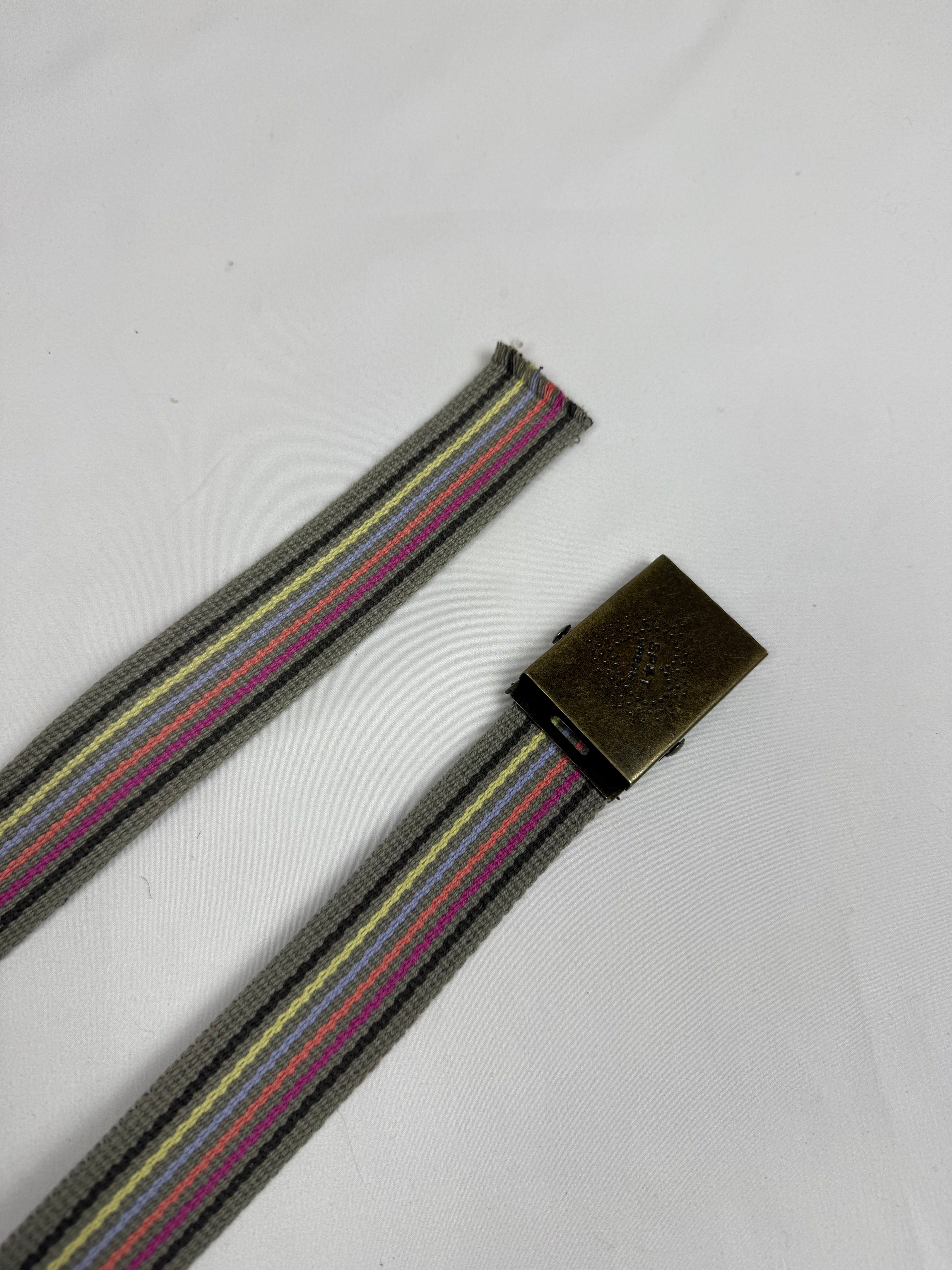 Striped purple metallic belt (90cm)