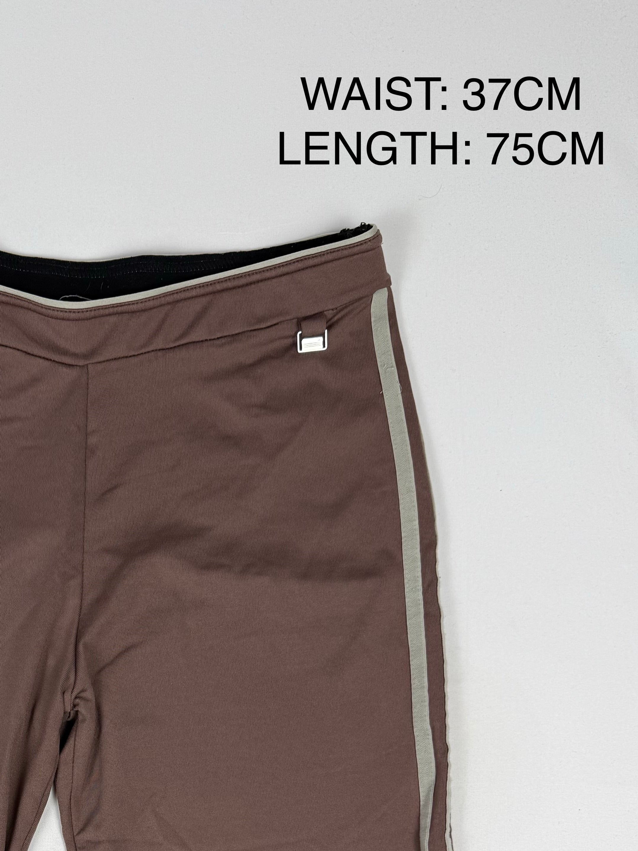 Brown super stretchy capri pants (L)