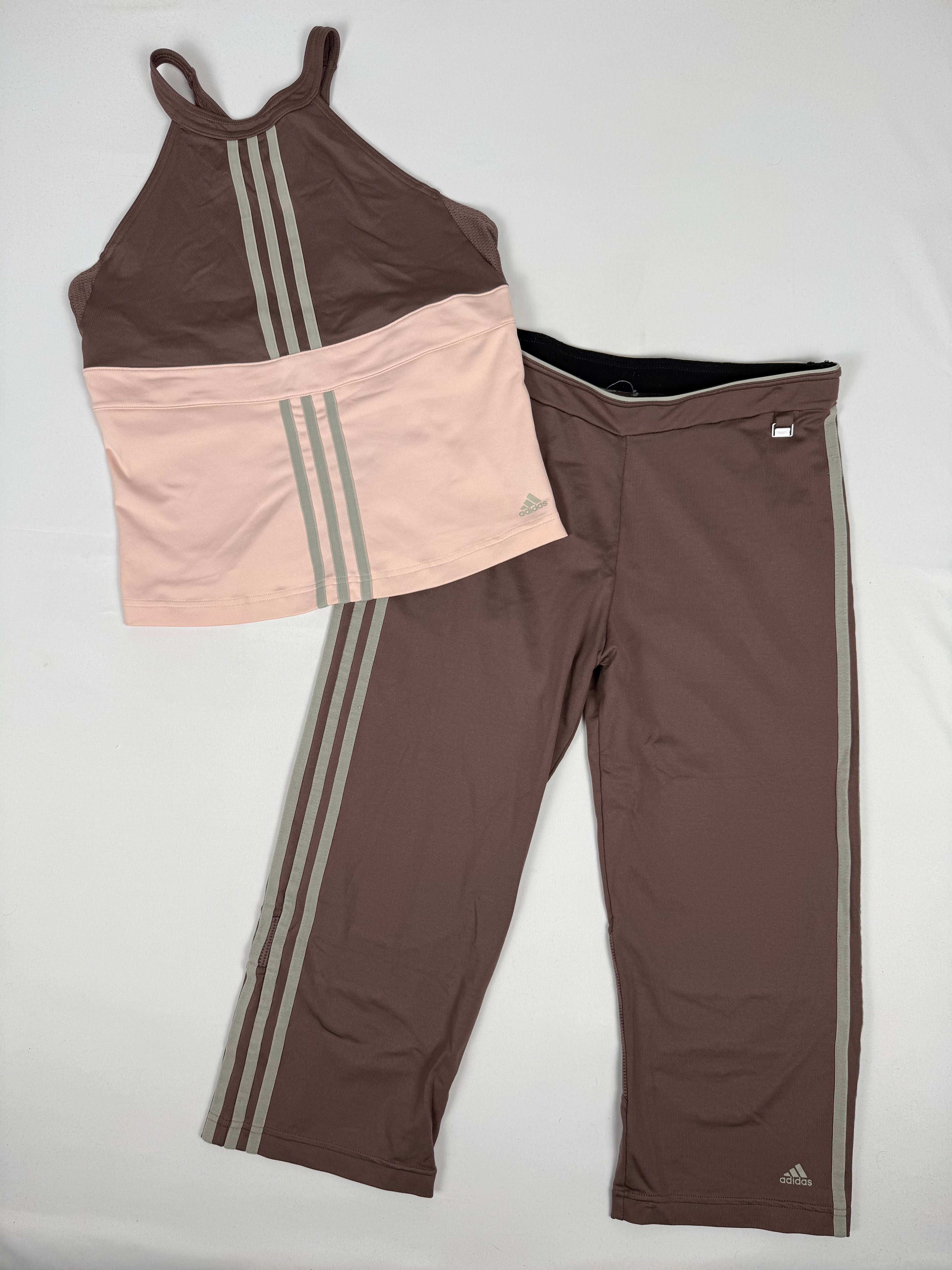 Pink activewear stretchy tank top (L)