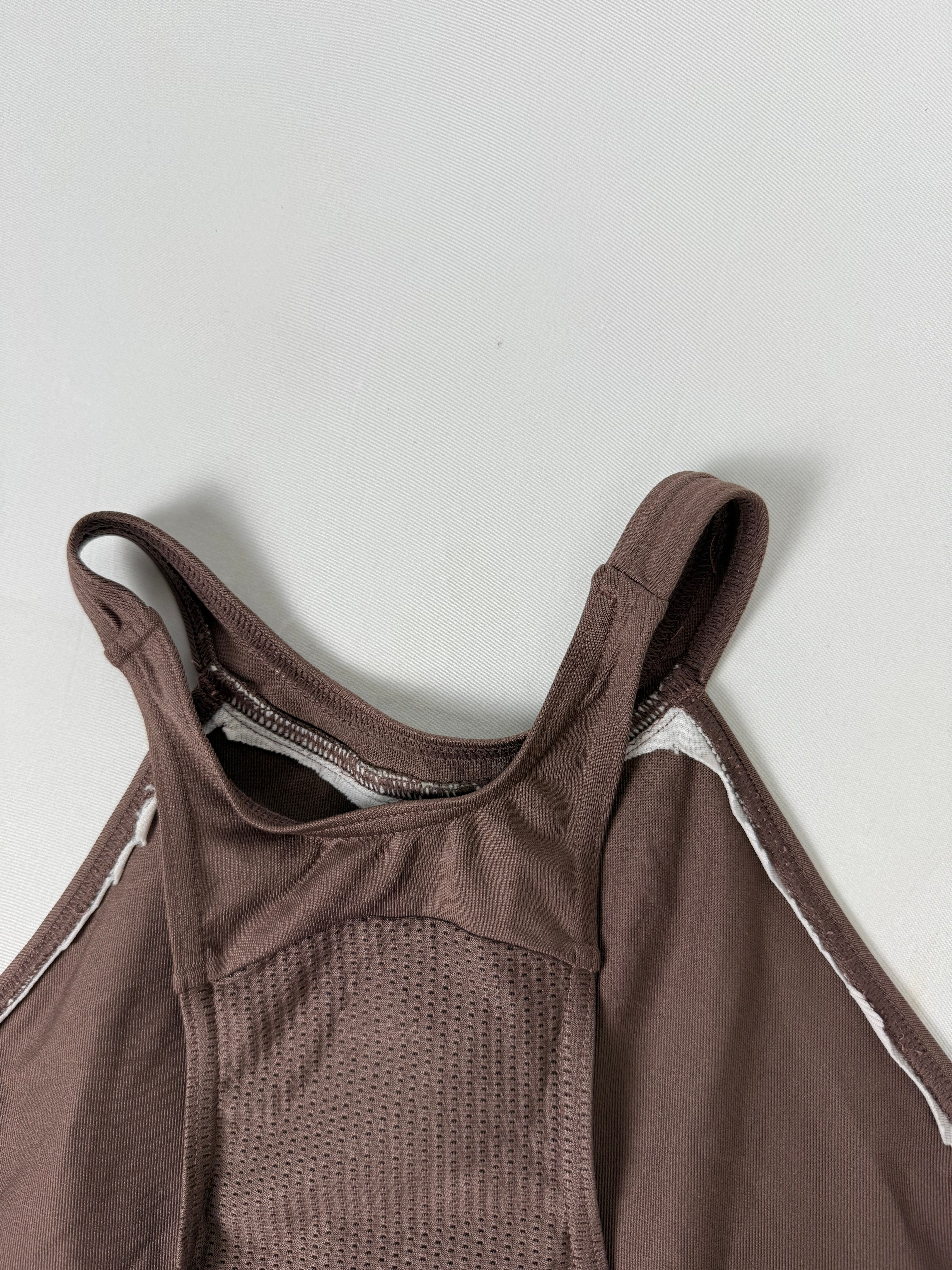 Pink activewear stretchy tank top (L)