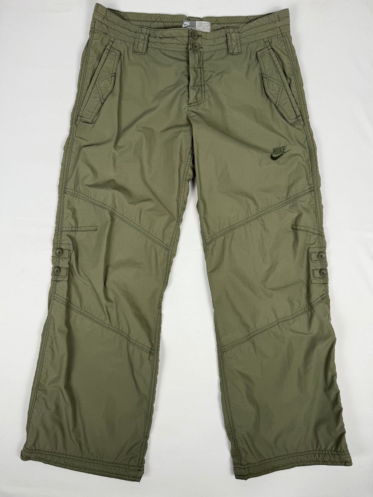 Khaki low rise baggy pants (XL)