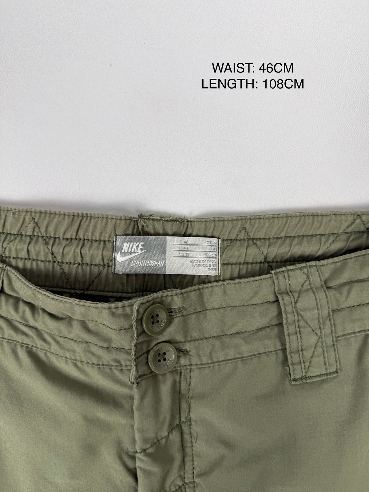 Khaki low rise baggy pants (XL)