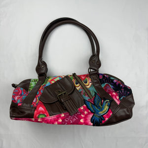 Pink graphic shoulder bag