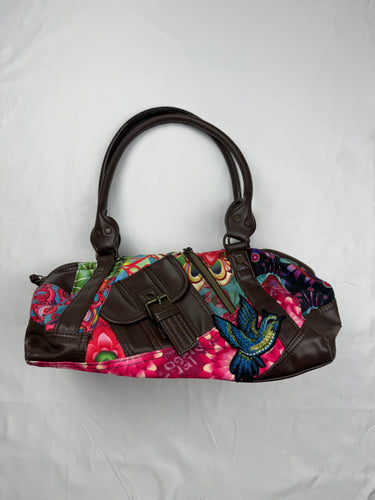 Pink graphic shoulder bag
