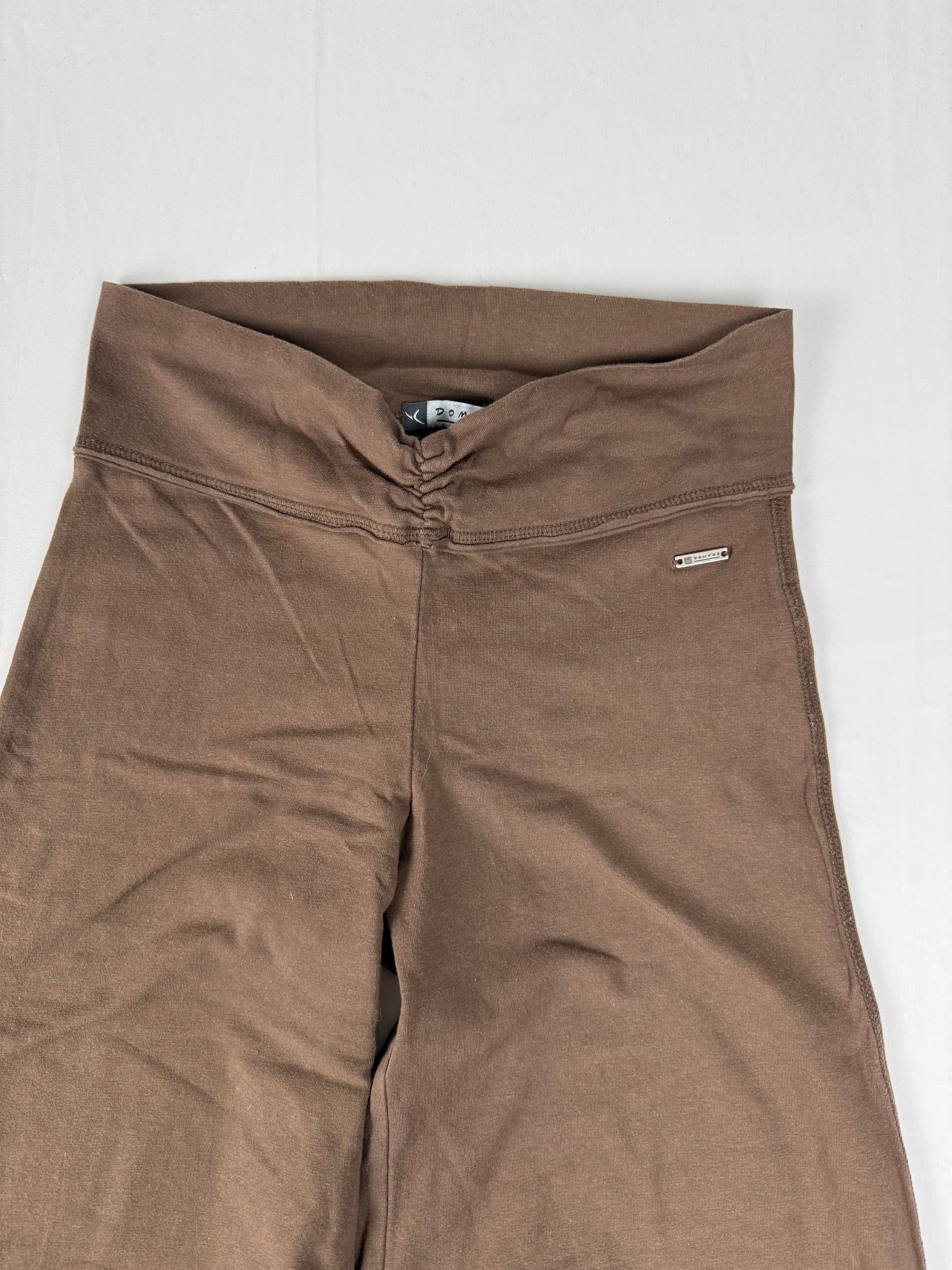 Brown activewear low rise sirwal capri pants (S)