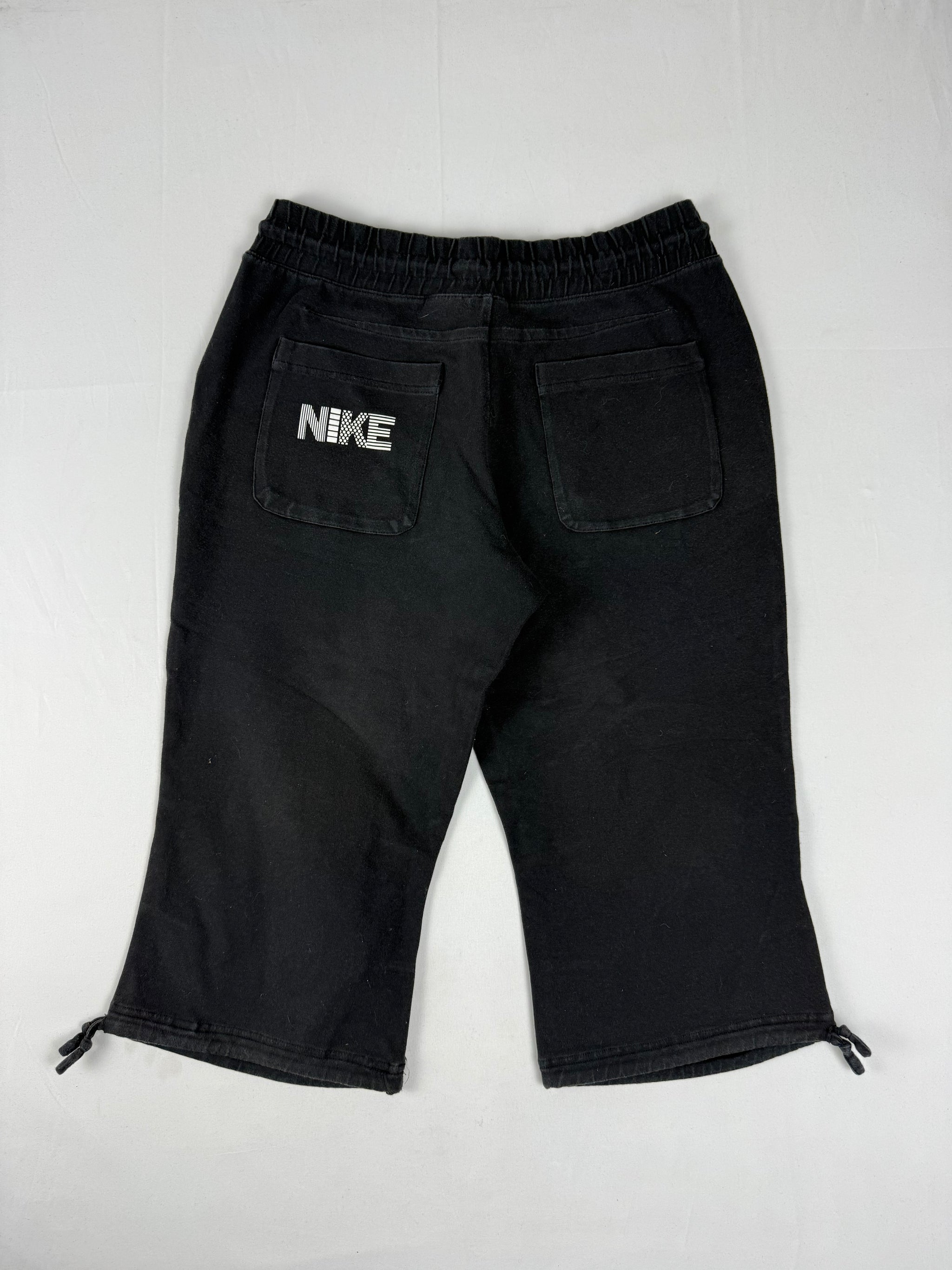 Black cotton activewear capri pants (XS/S)