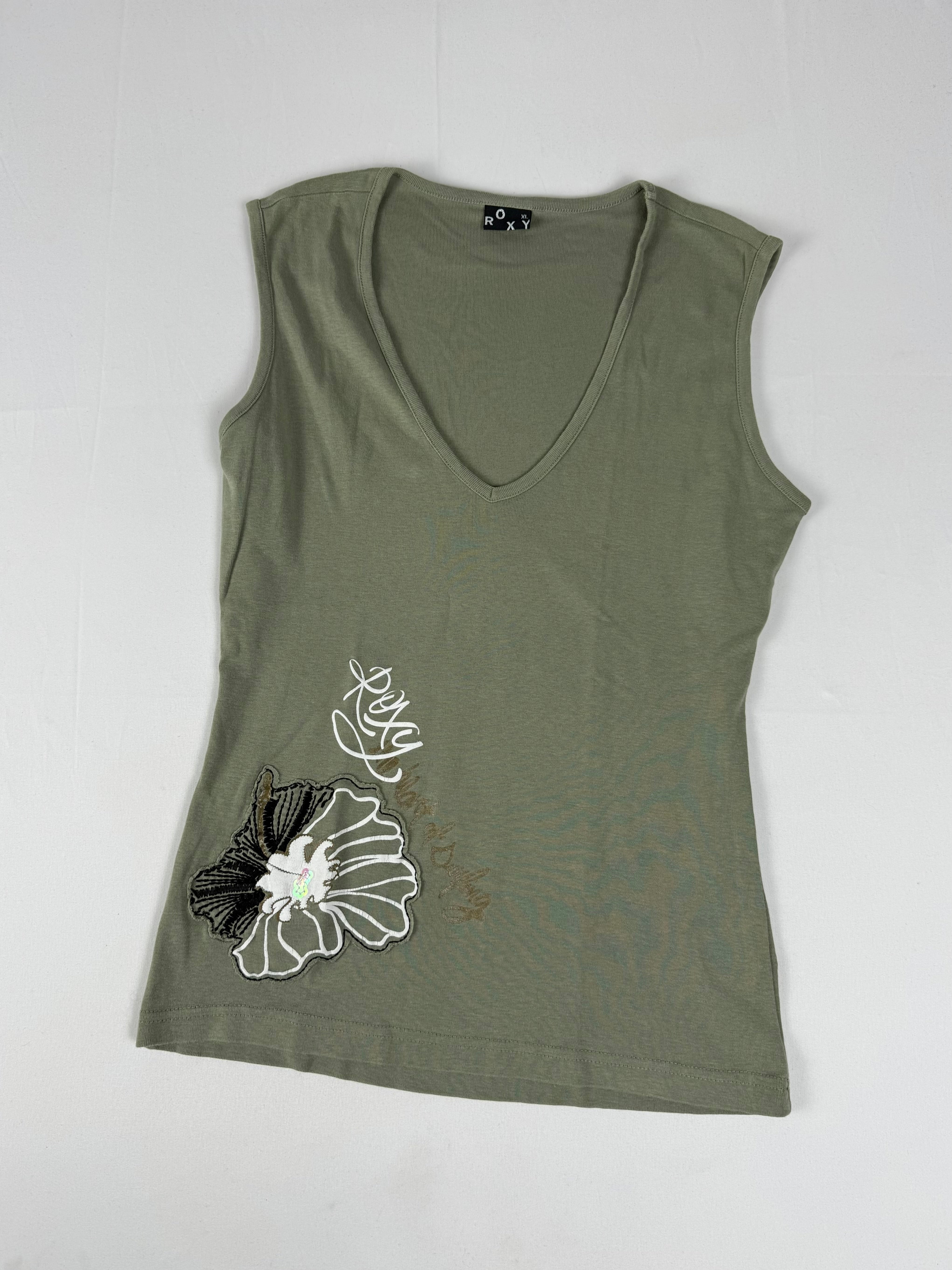 Khaki 100% cotton top (XL)