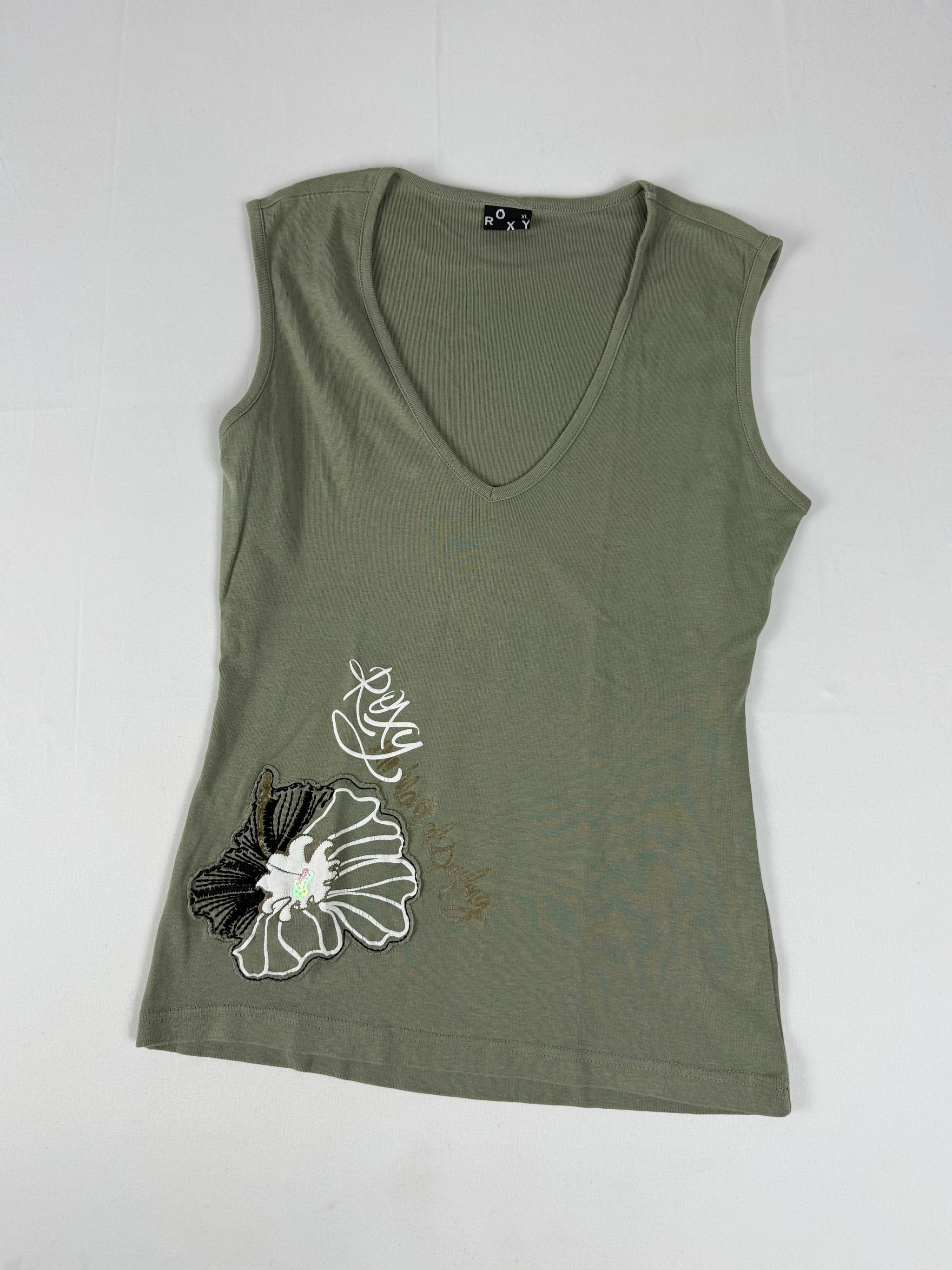 Khaki 100% cotton top (XL)
