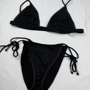 Black low waisted bikini set (L)