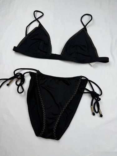 Black low waisted bikini set (L)