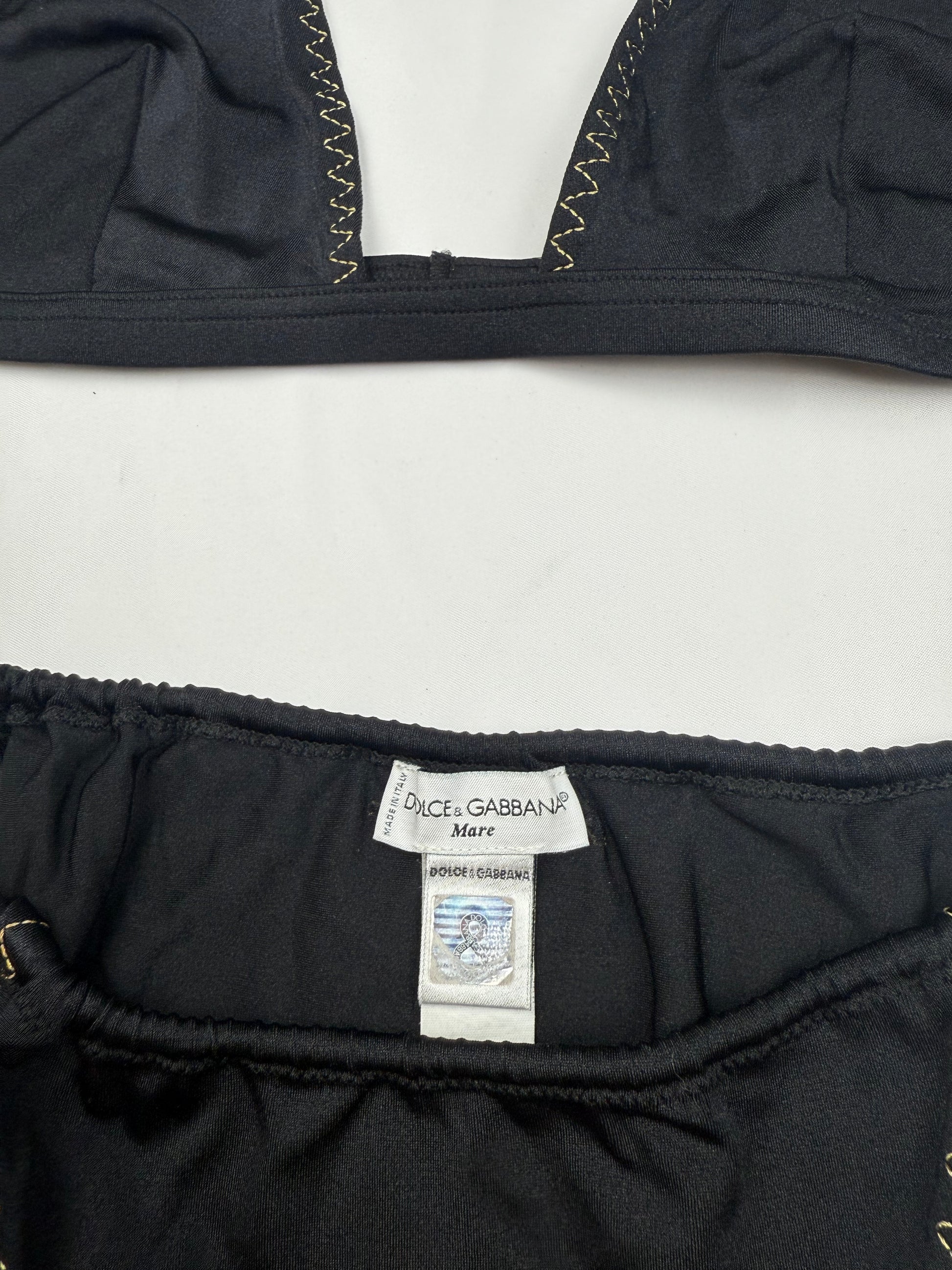 Black low waisted bikini set (L)