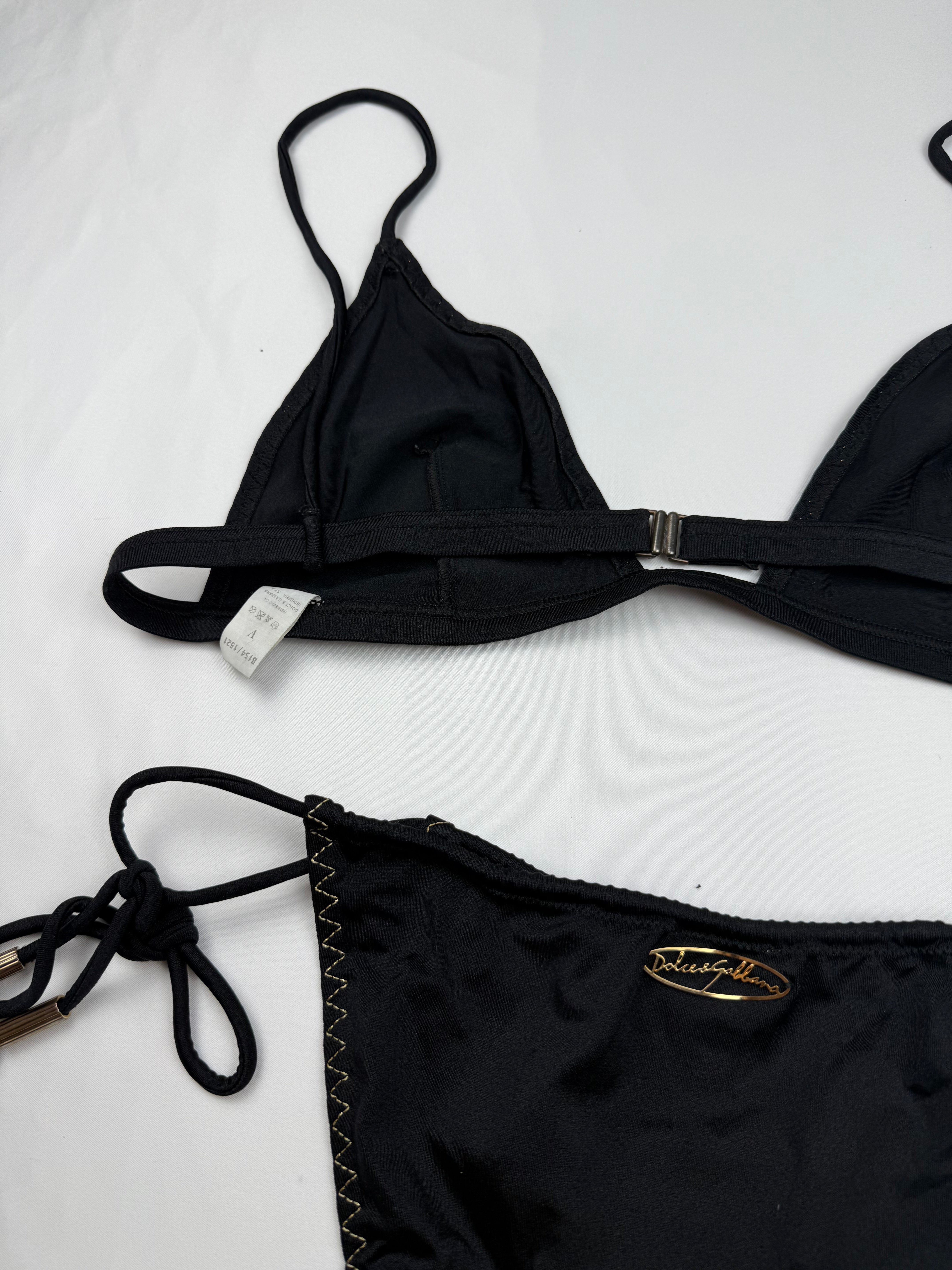 Black low waisted bikini set (L)