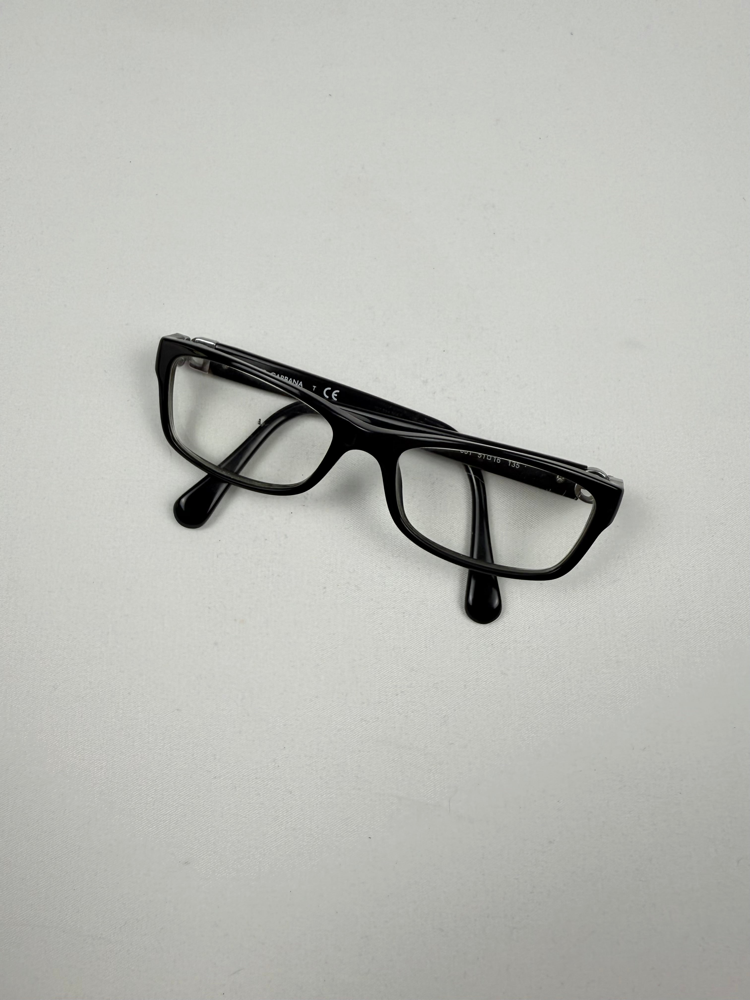 Black square office glasses (with prescription)