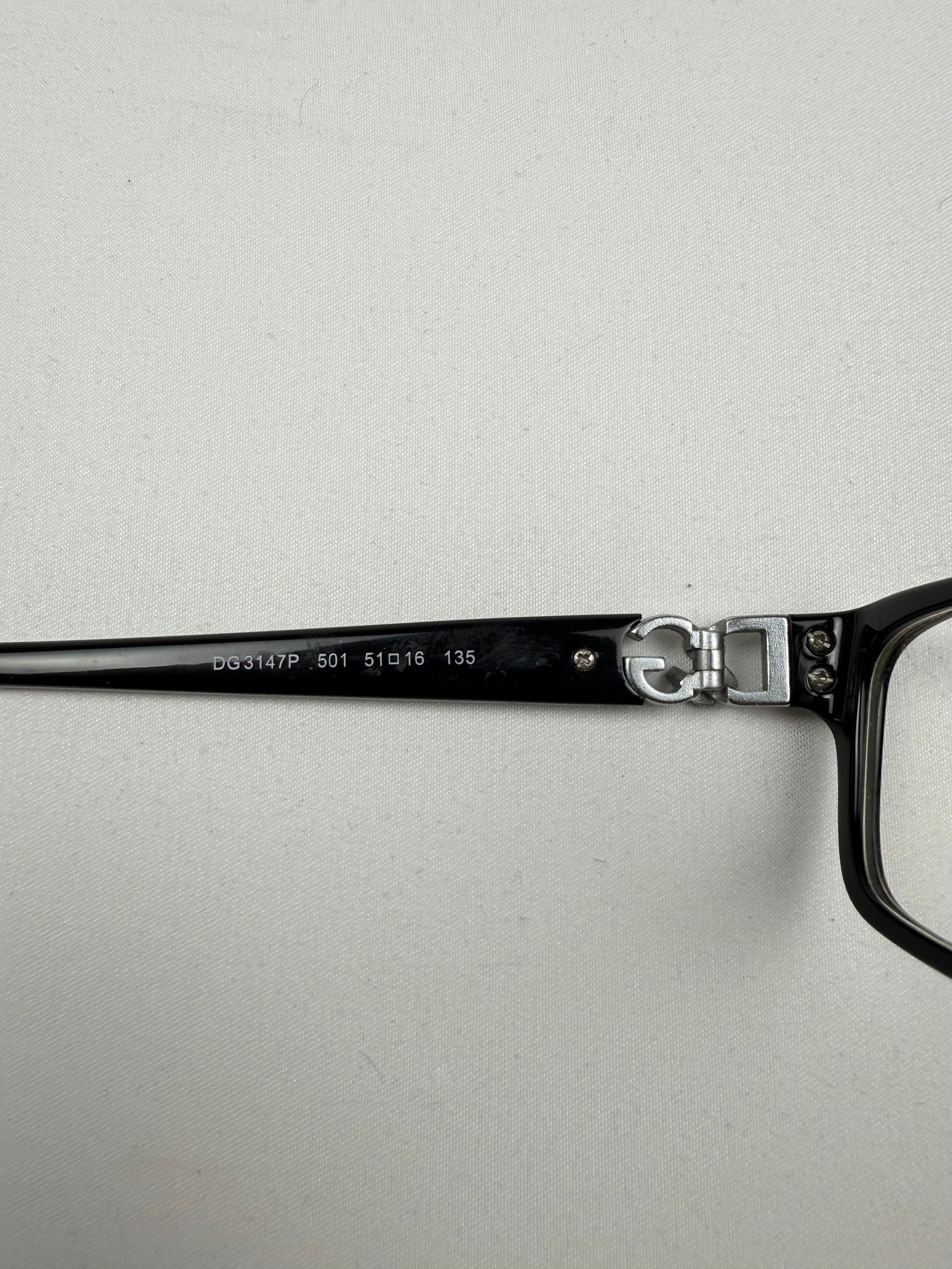 Black square office glasses (with prescription)
