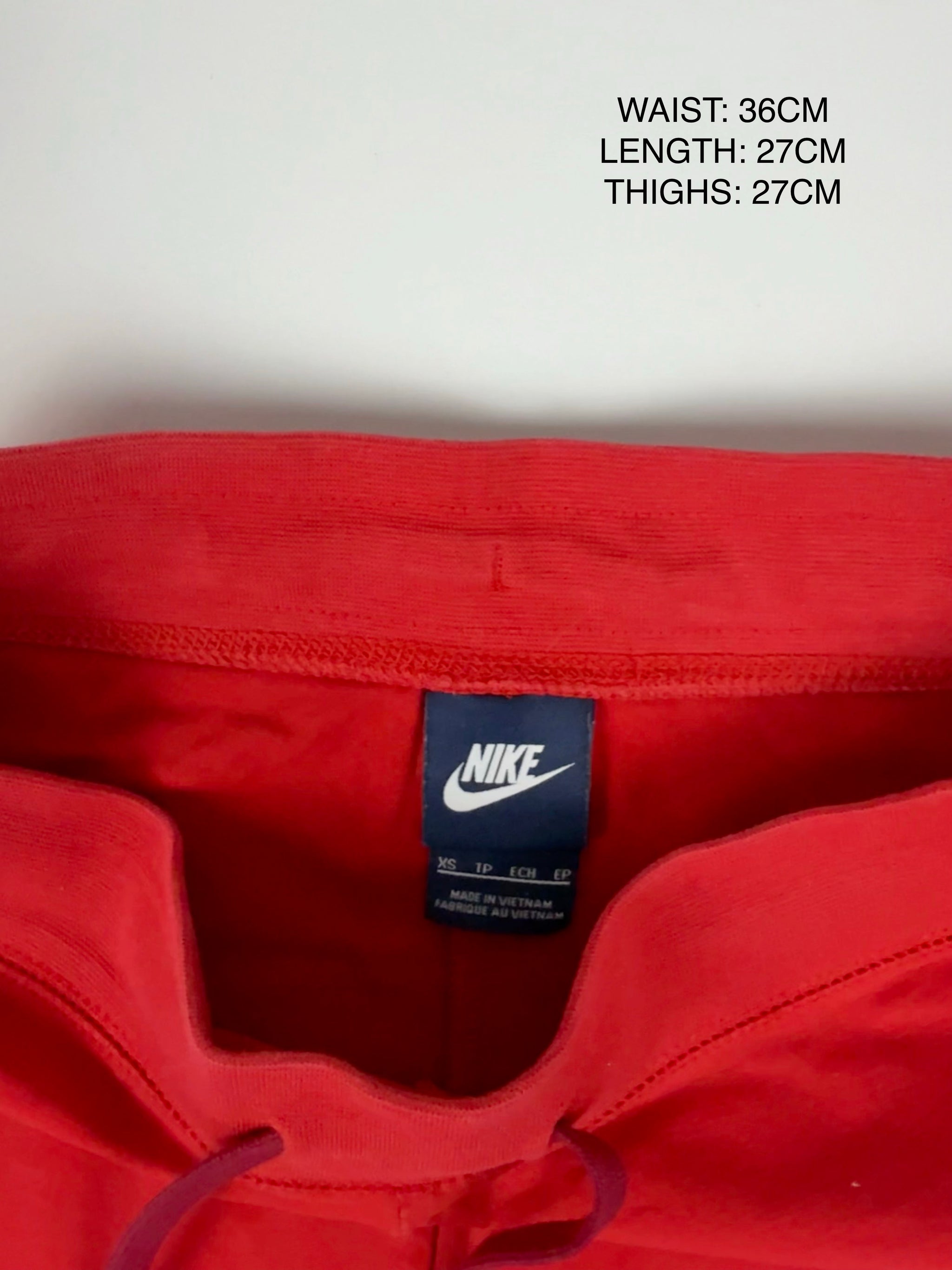 Red cotton mini short (XS)