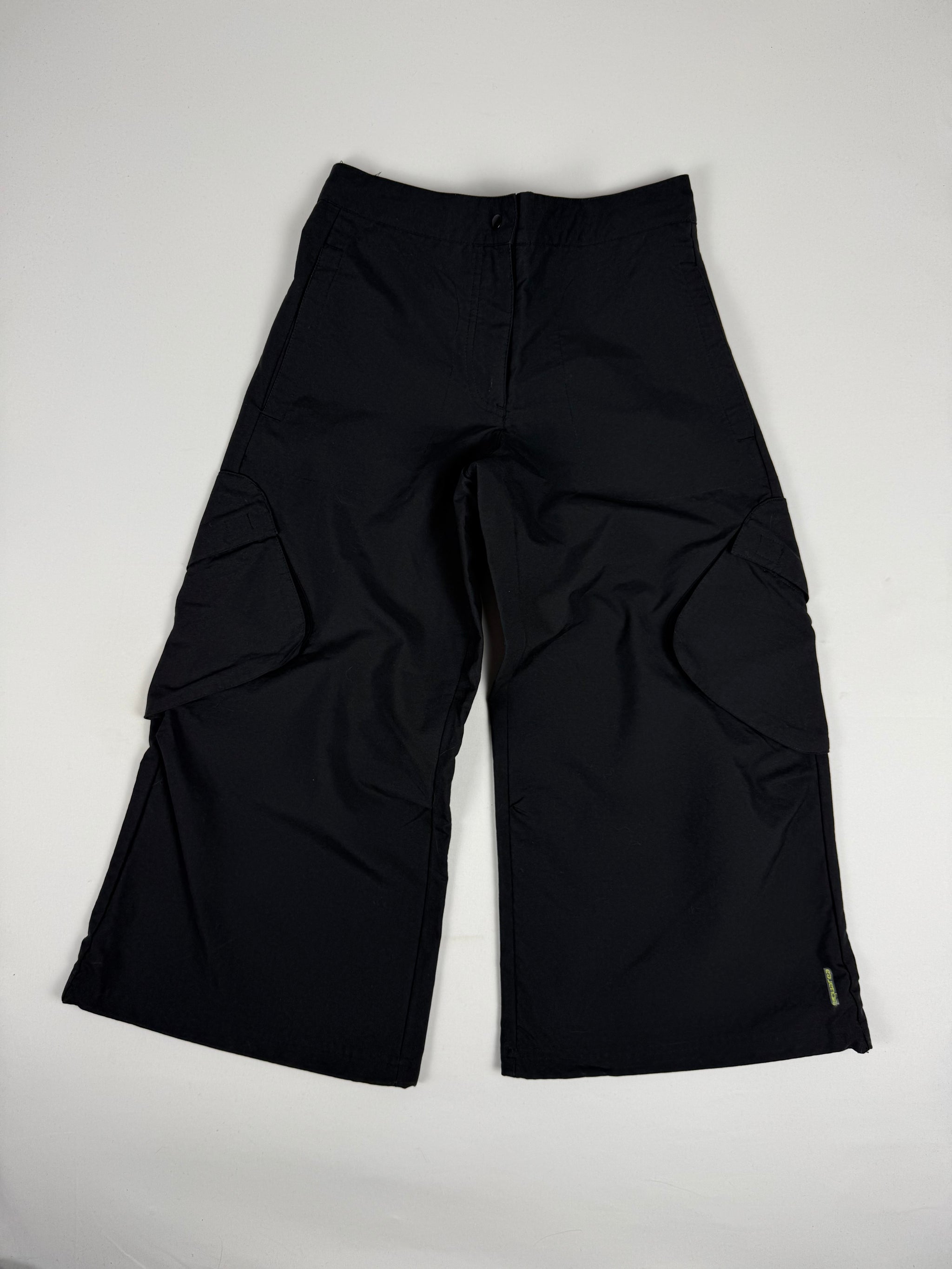Black baggy capri pants (S)