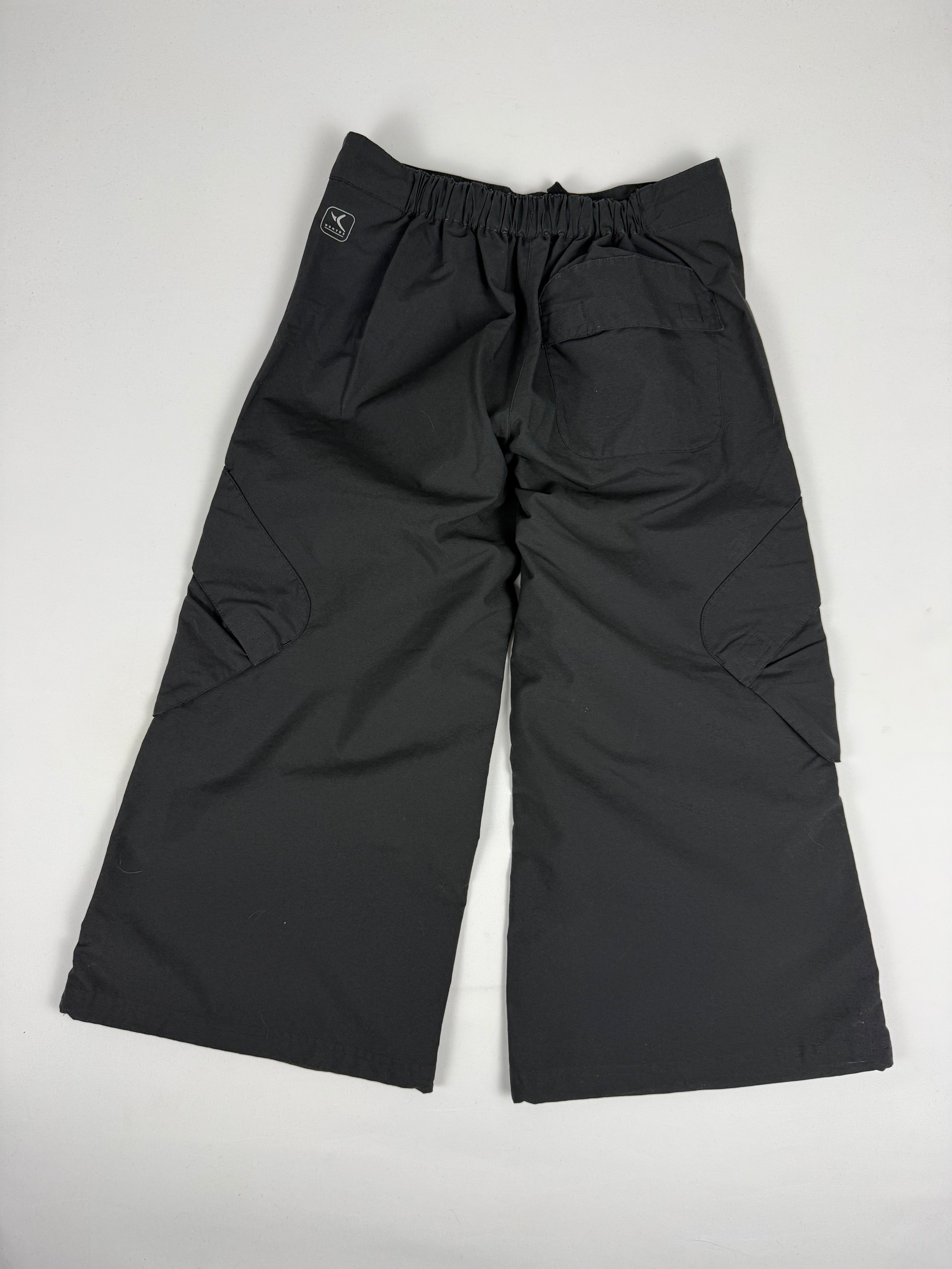 Black baggy capri pants (S)