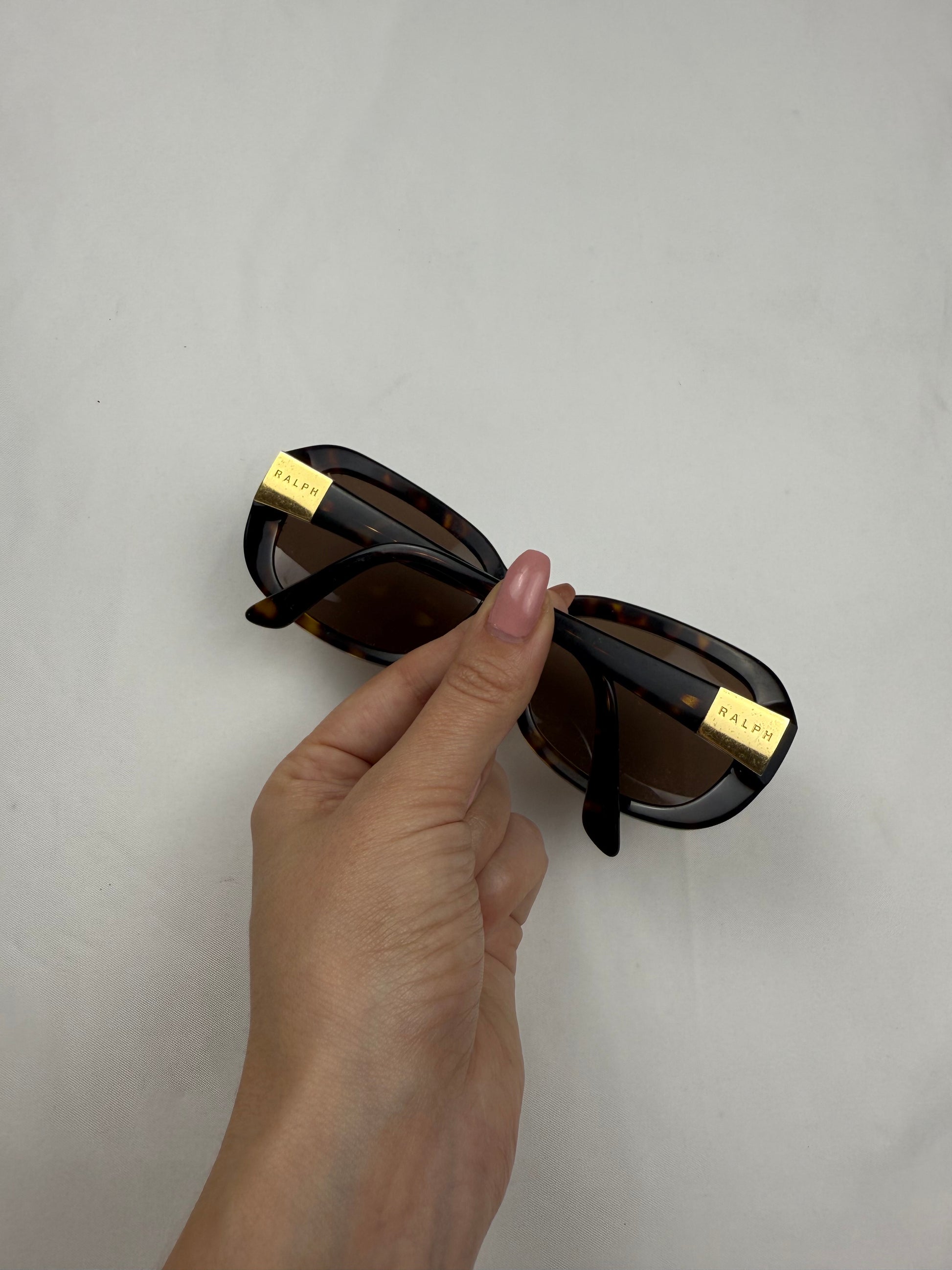 Black 2000s logo sunglasses
