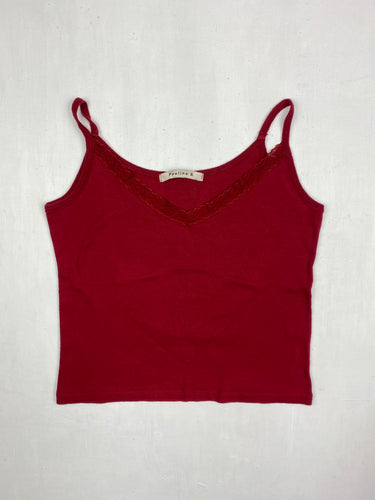 Red cami top (S)