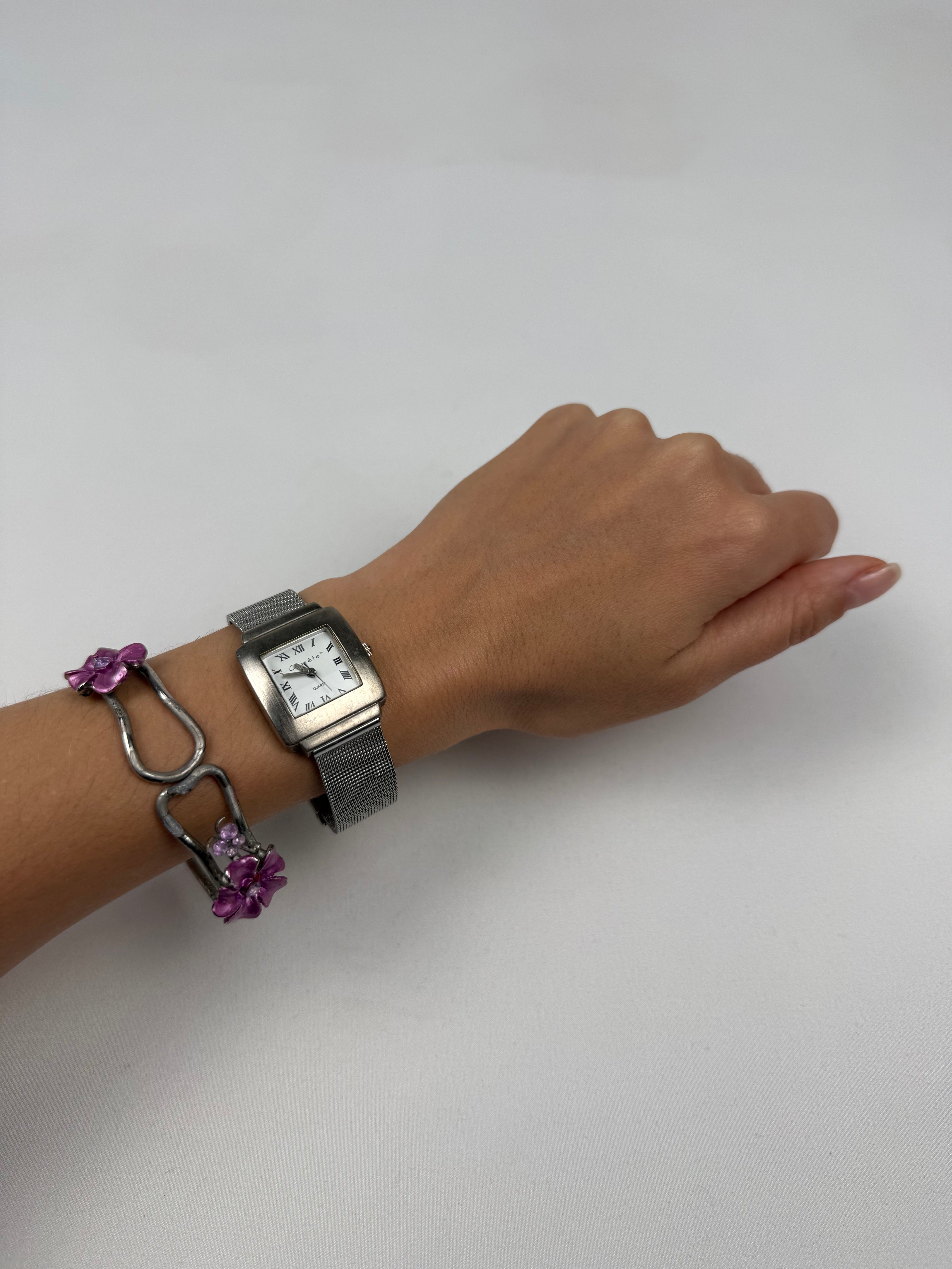 Vintage stainless steel  jewelry watch