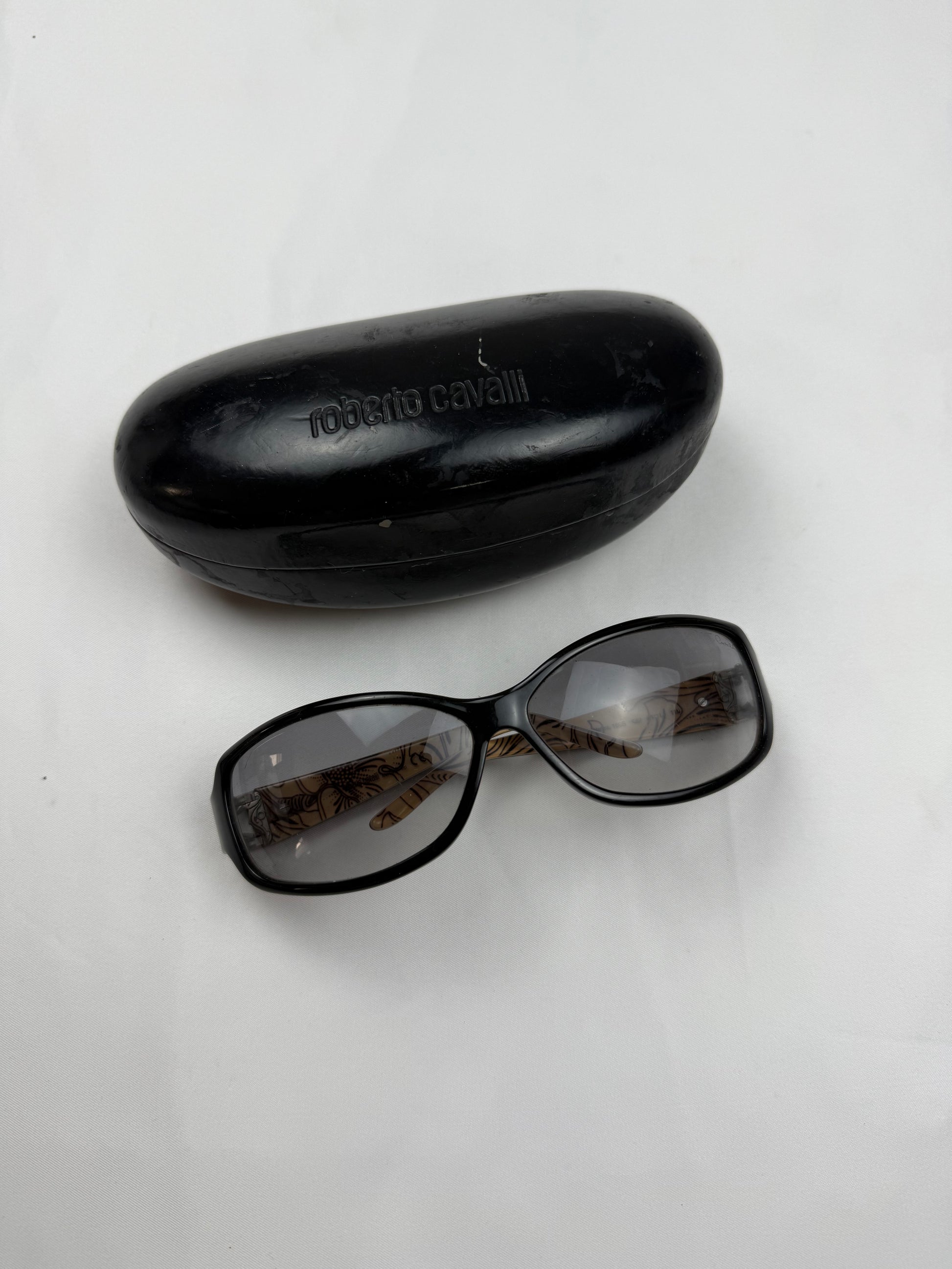 Black 2000s logo sunglasses