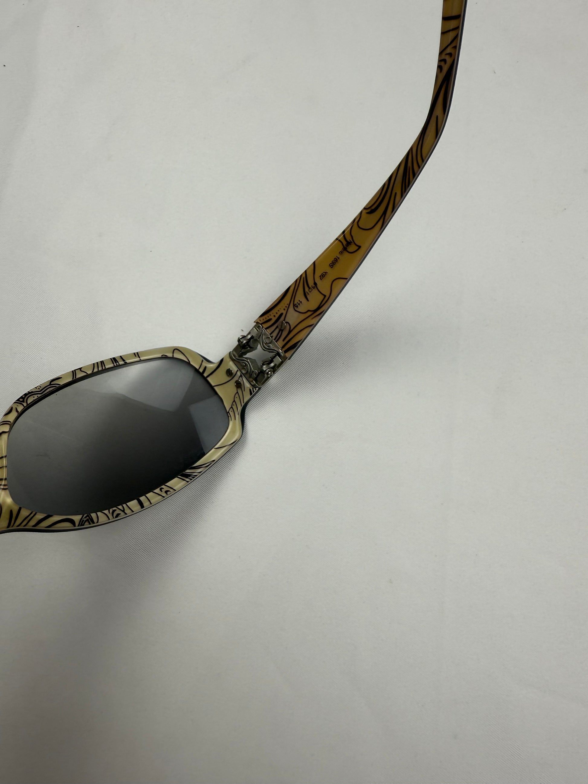 Black 2000s logo sunglasses