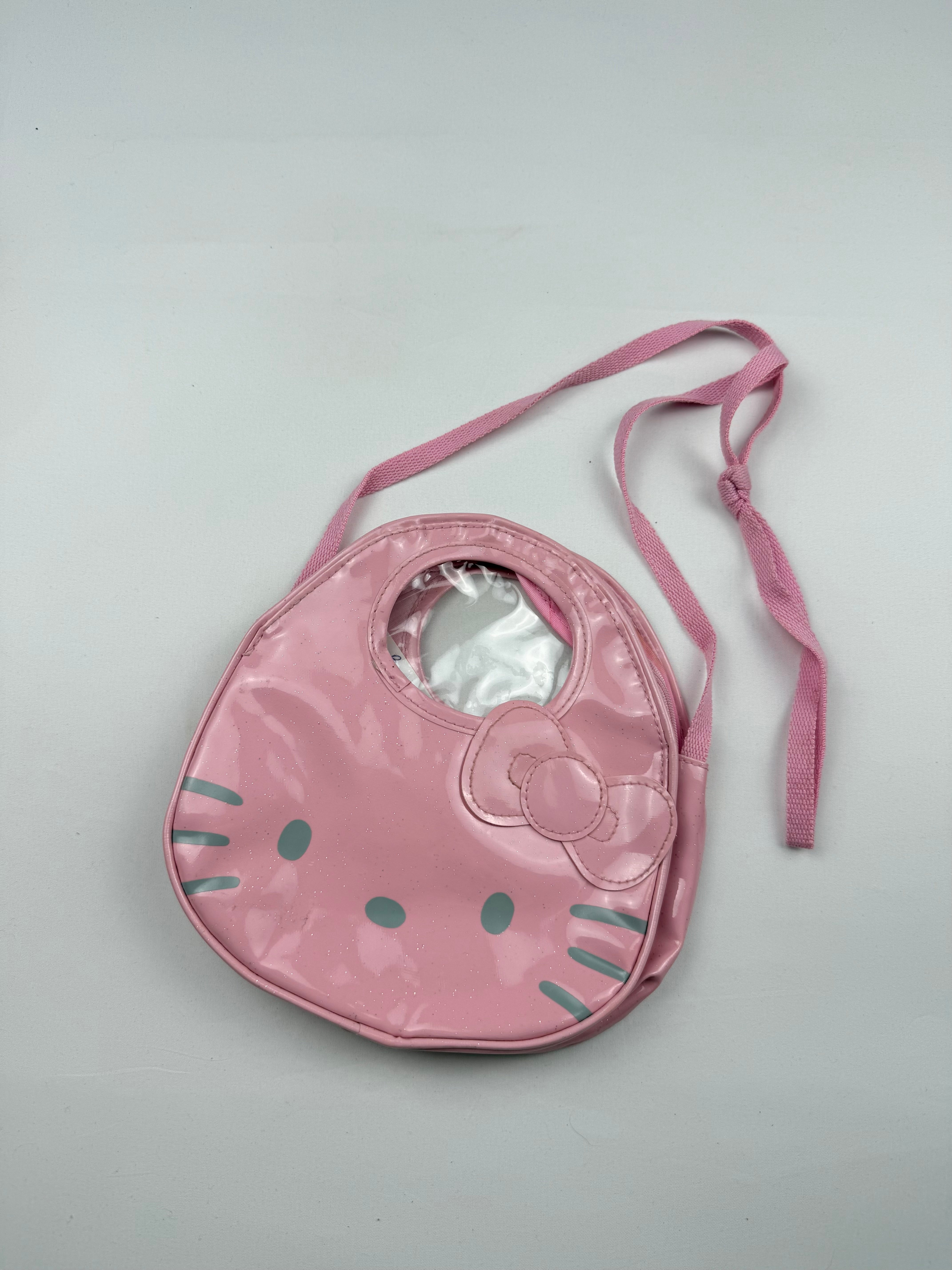 Pink kitten mini shoulder bag