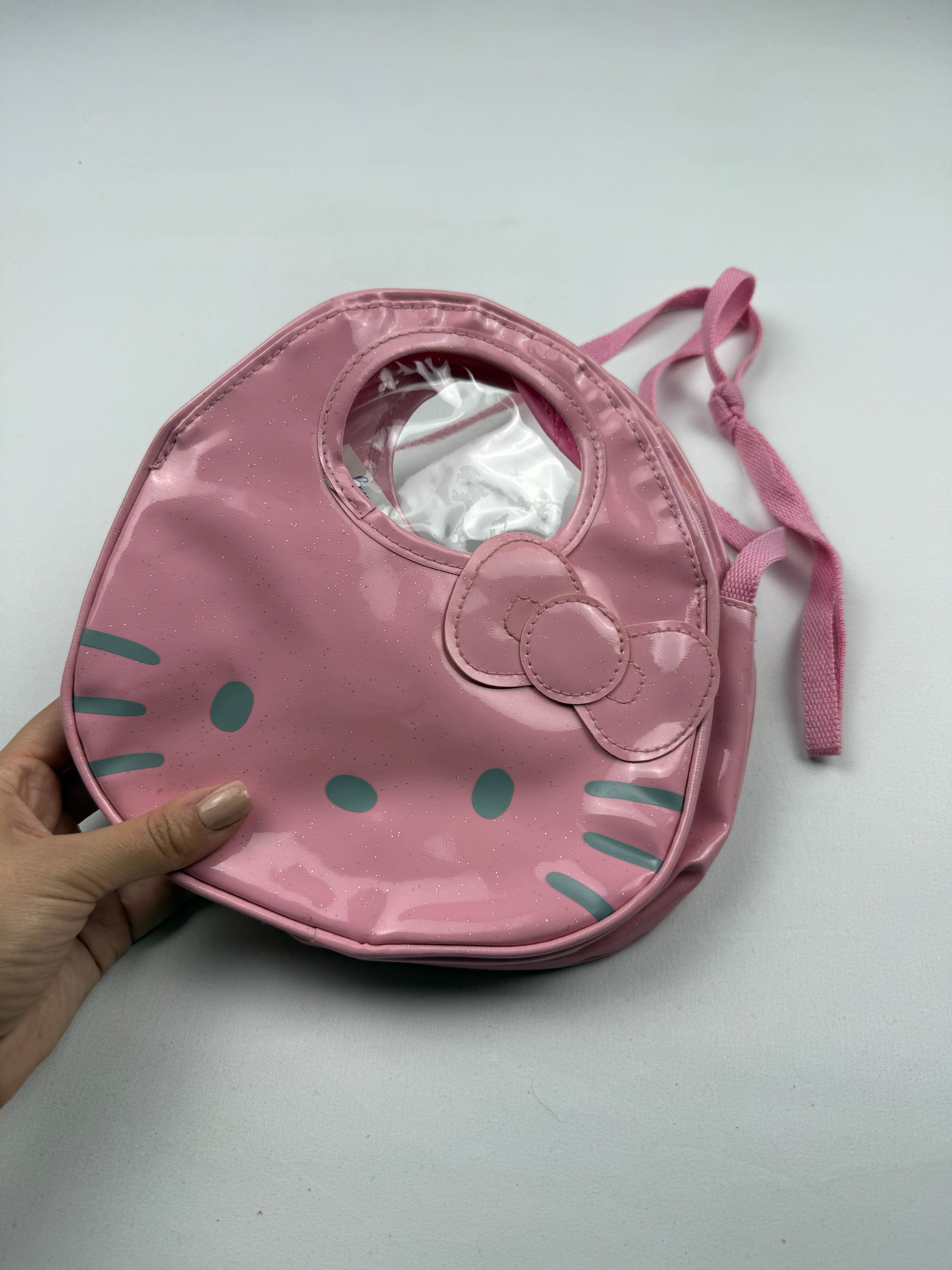 Pink kitten mini shoulder bag
