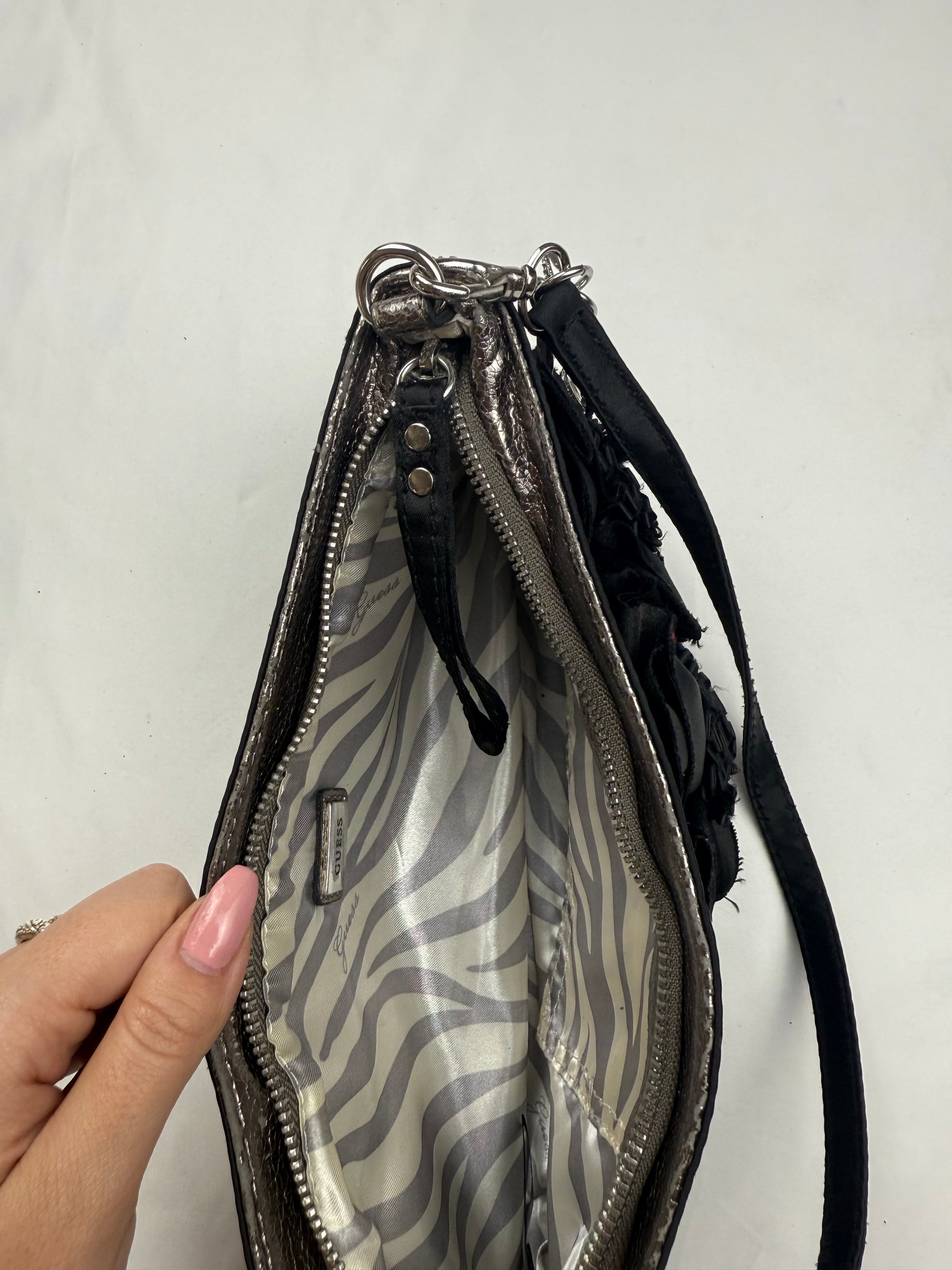 Black night out pochette shoulder bag (26x13 cm)