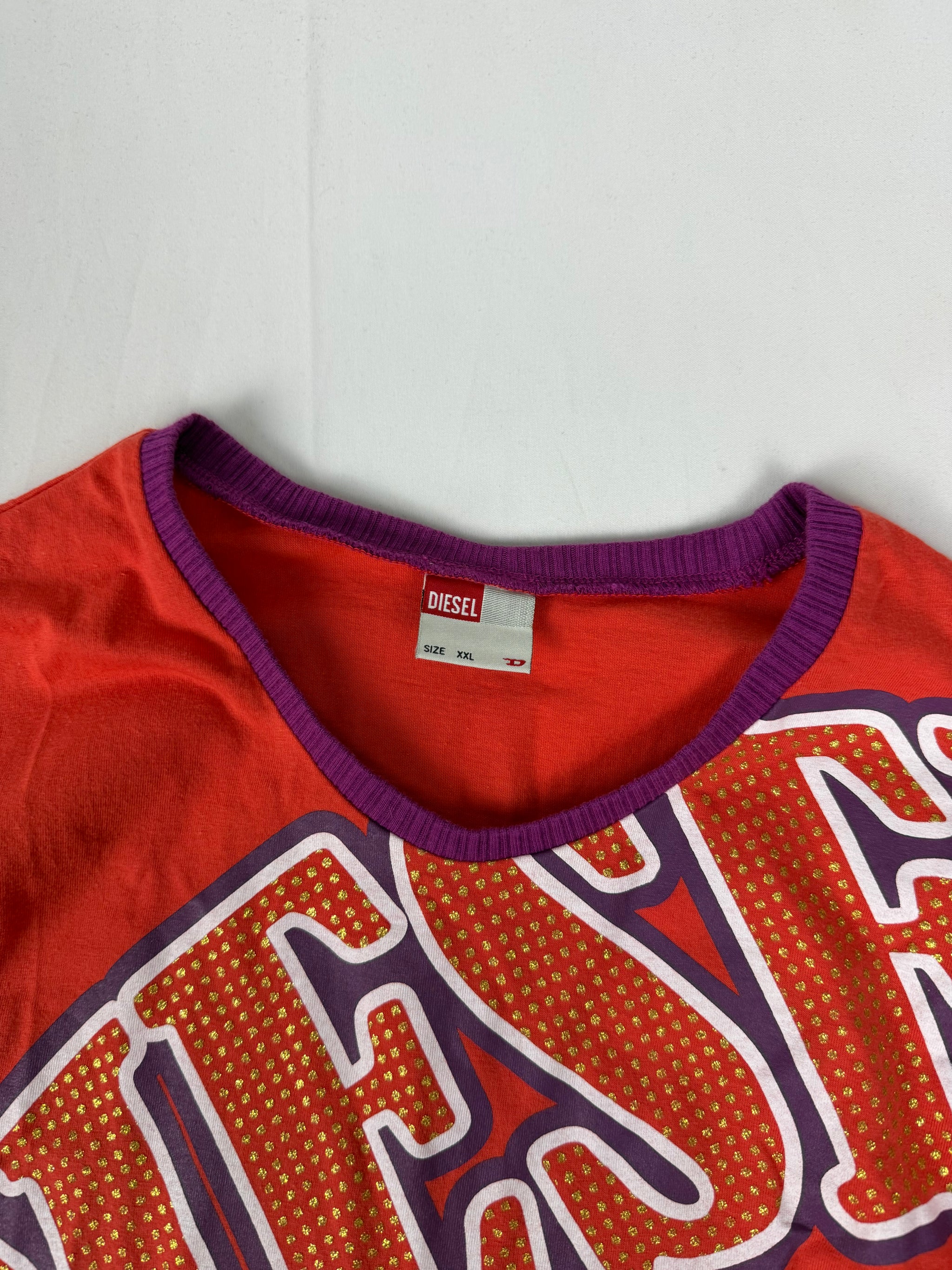 Orange logo long sleeves top (XS/S)