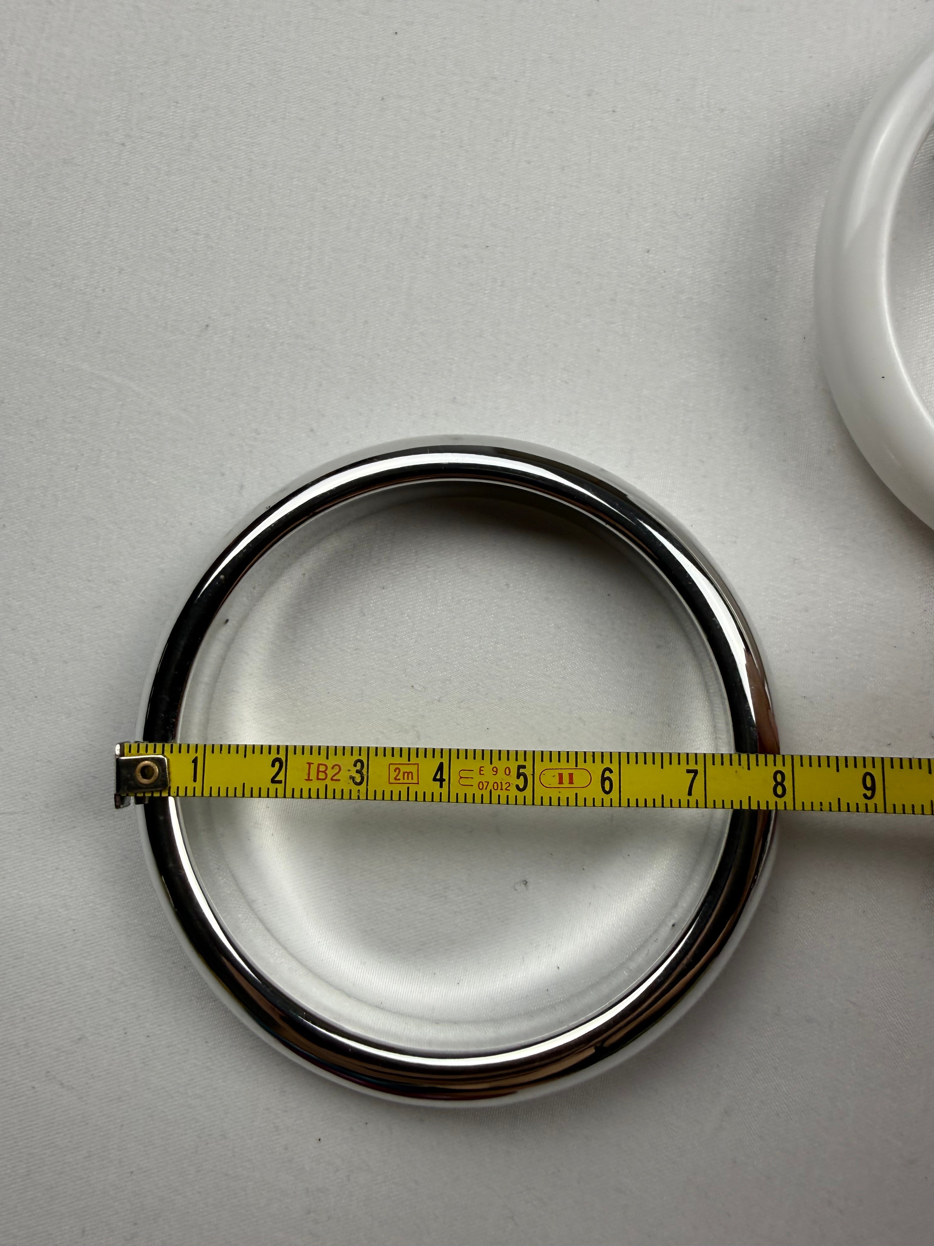 Set of 3 inox bangle bracelets