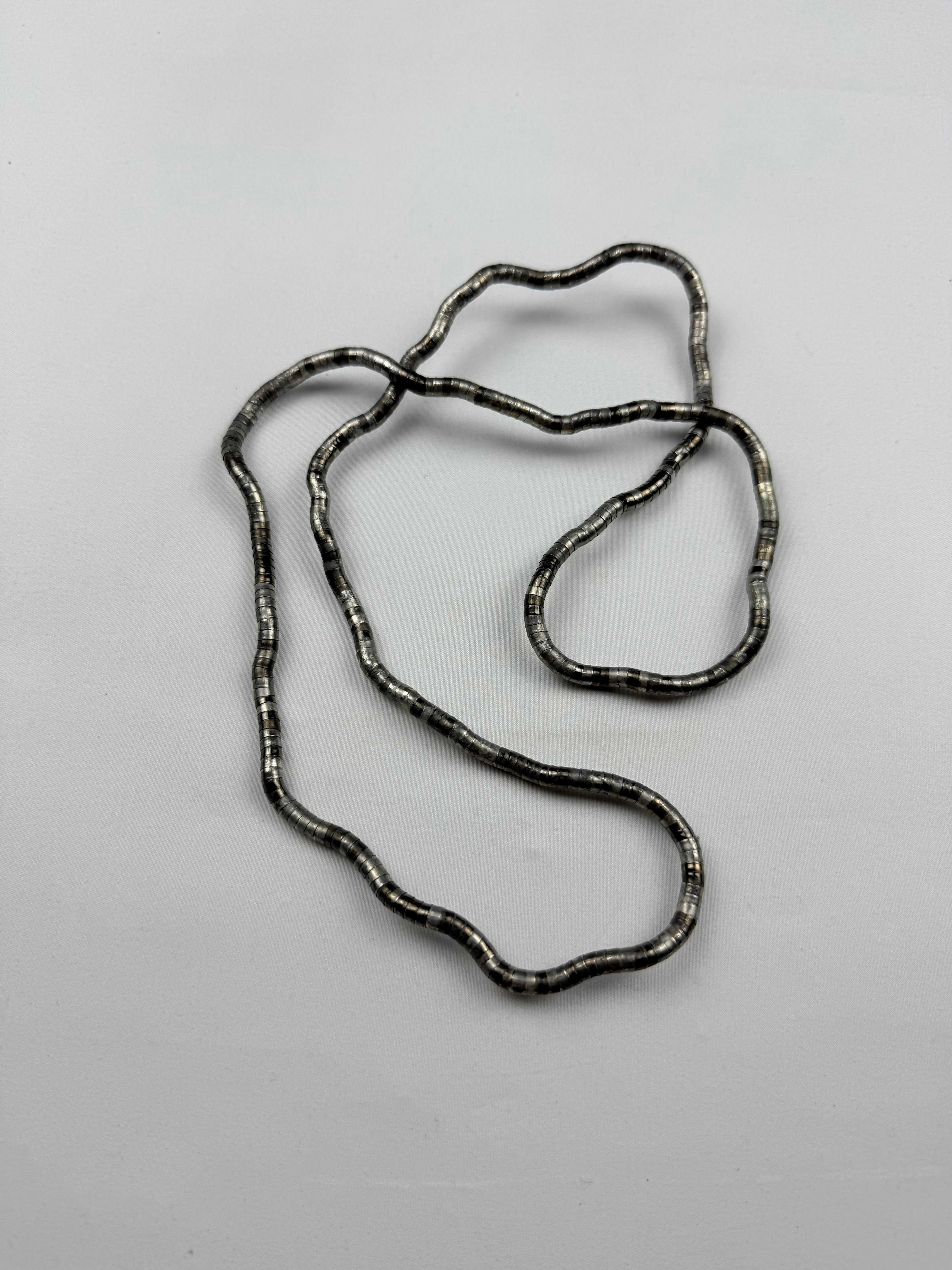 Silver inox bendable necklace