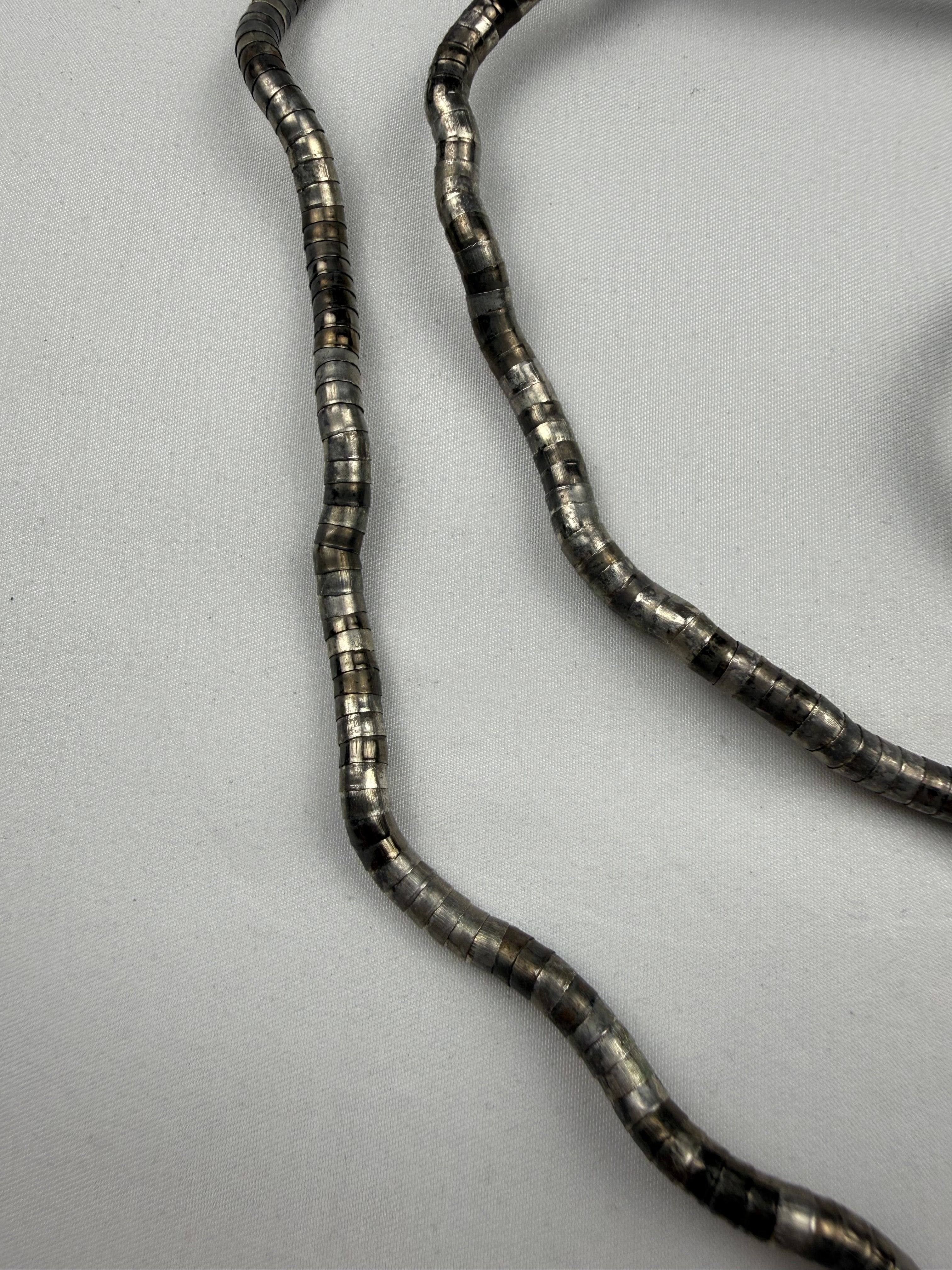 Silver inox bendable necklace