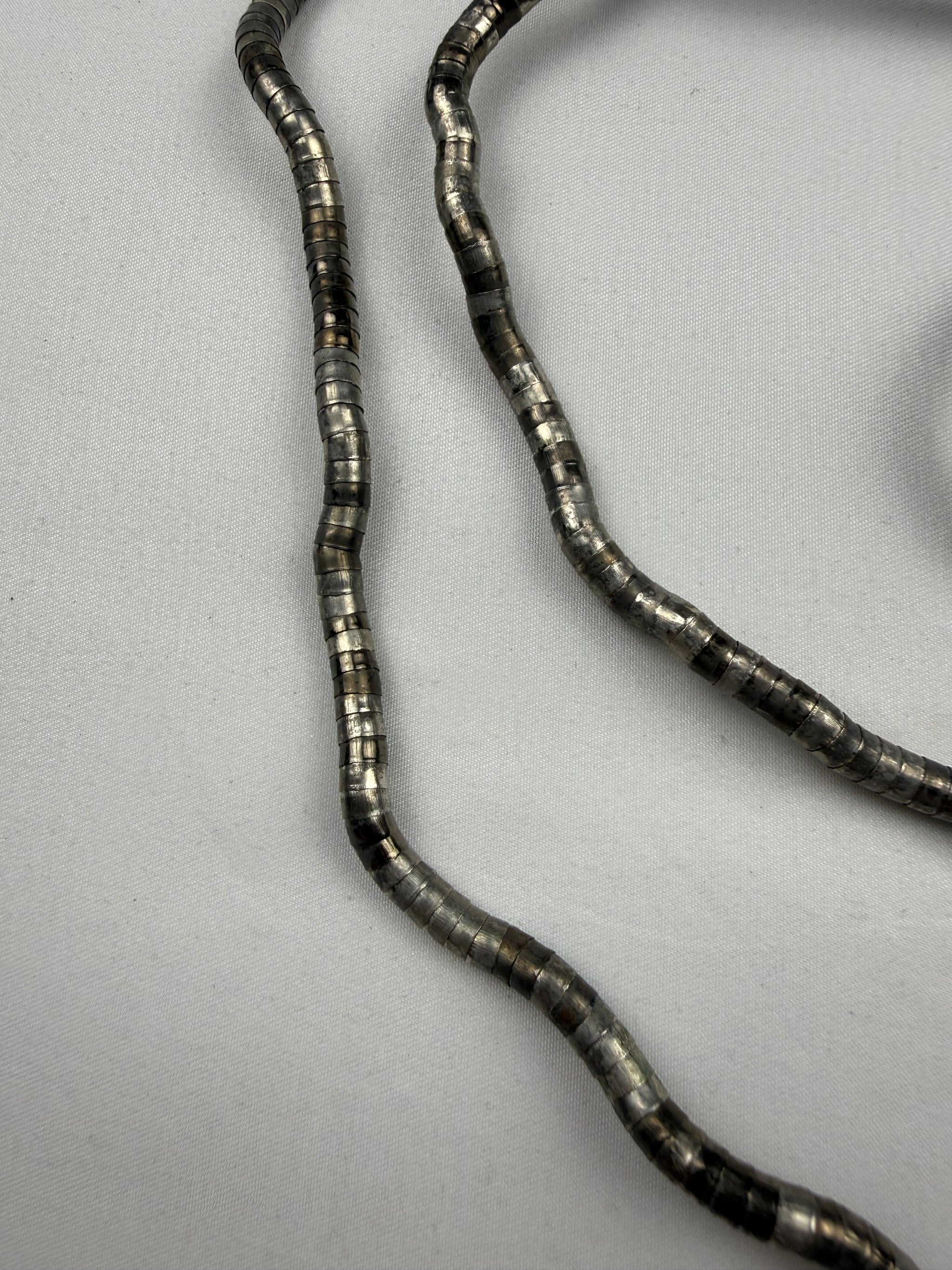Silver inox bendable necklace