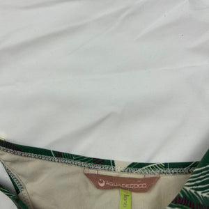 Khaki floral low rise brasilian bikini bottom (XS)