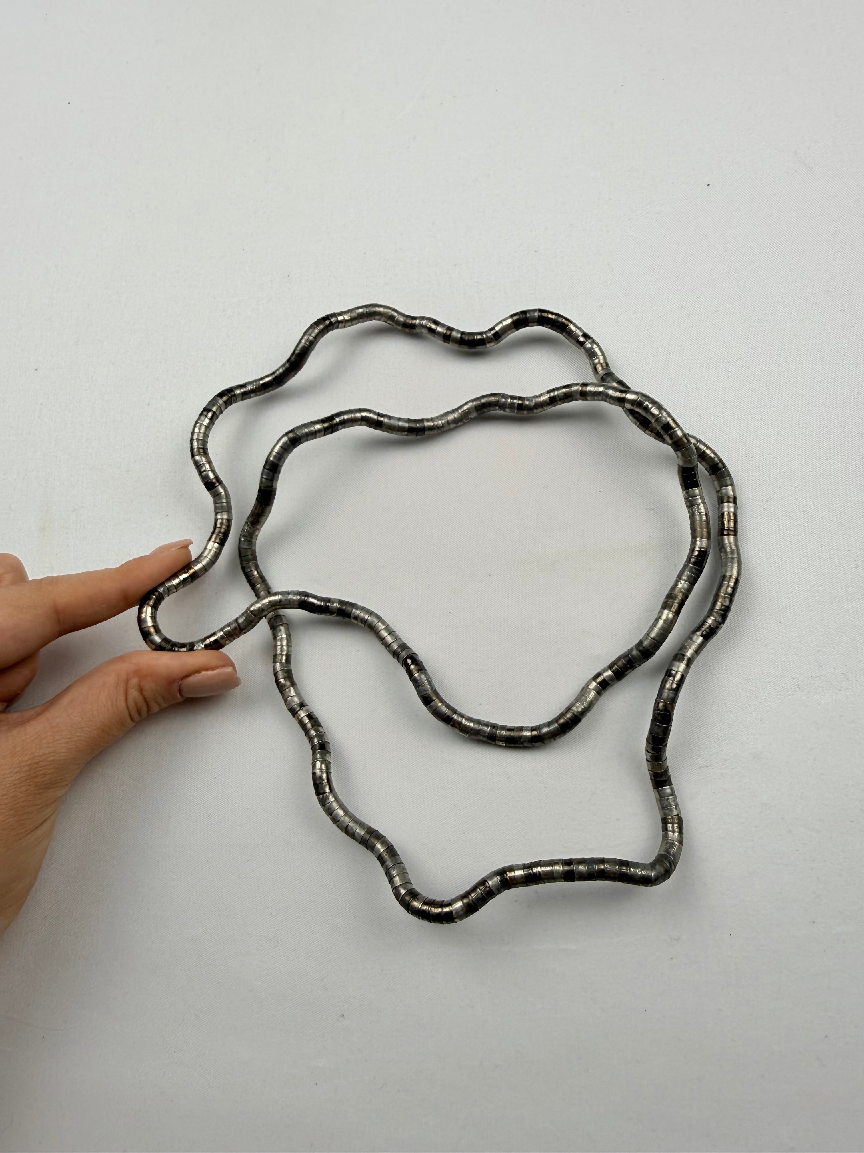 Silver inox bendable necklace