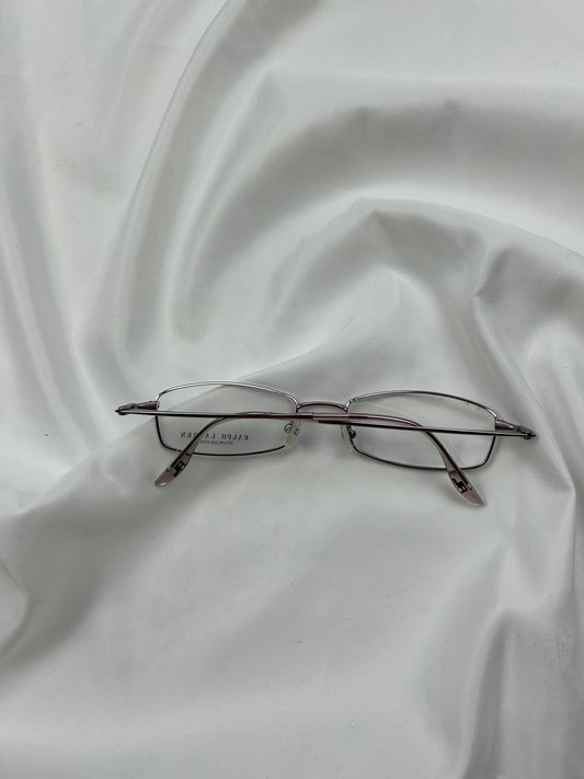 Y2k pink office siren glasses (no prescription)