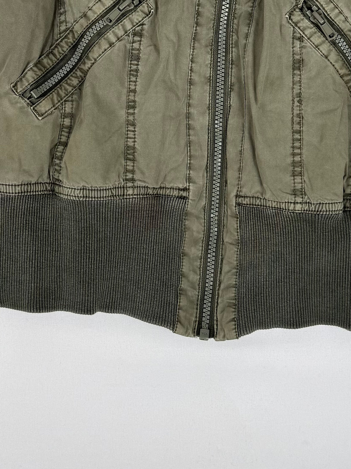 Blazer de bureau noir zippé (M)