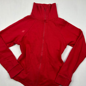Red zip up sweatshirt (S)