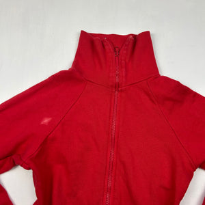 Red zip up sweatshirt (S)