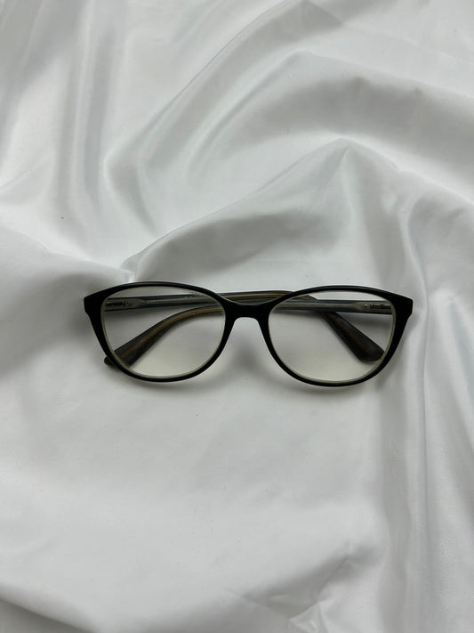 Black y2k siren Bayonetta office glasses (with prescription)